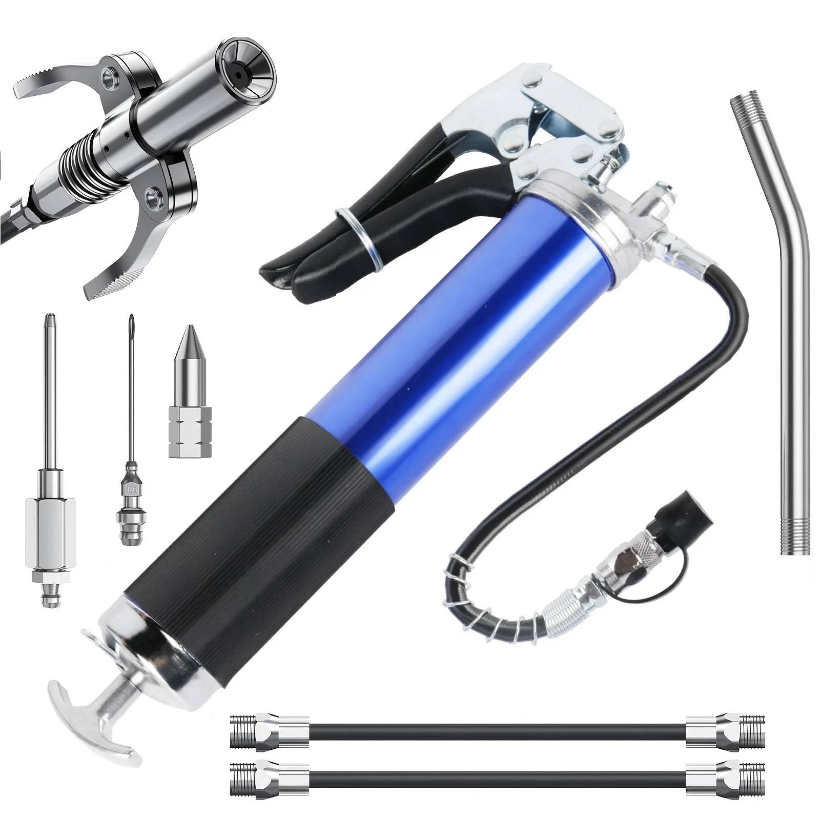 Heavy Duty Pistol Grip Grease Gun Tools Oil and Car Lubrication SUV Trucks with Flexible Extension Hose Car Repair Tool
Heavy Duty Pistol Grip Grease Gun Tools Oil and Car Lubrication SUV Trucks with Flexible Extension Hose Car Repair Tool