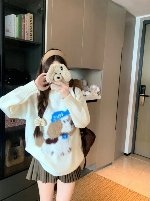 Универсальный свитер с воротником для собак, женский повседневный свободный утягивающий вязаный топ с ленивым рукавом, круглый Ne Long Sve, осенний новый Arr...
Универсальный свитер с воротником для собак, женский повседневный свободный утягивающий вязаный топ с ленивым рукавом, круглый Ne Long Sve, осенний новый Arr...