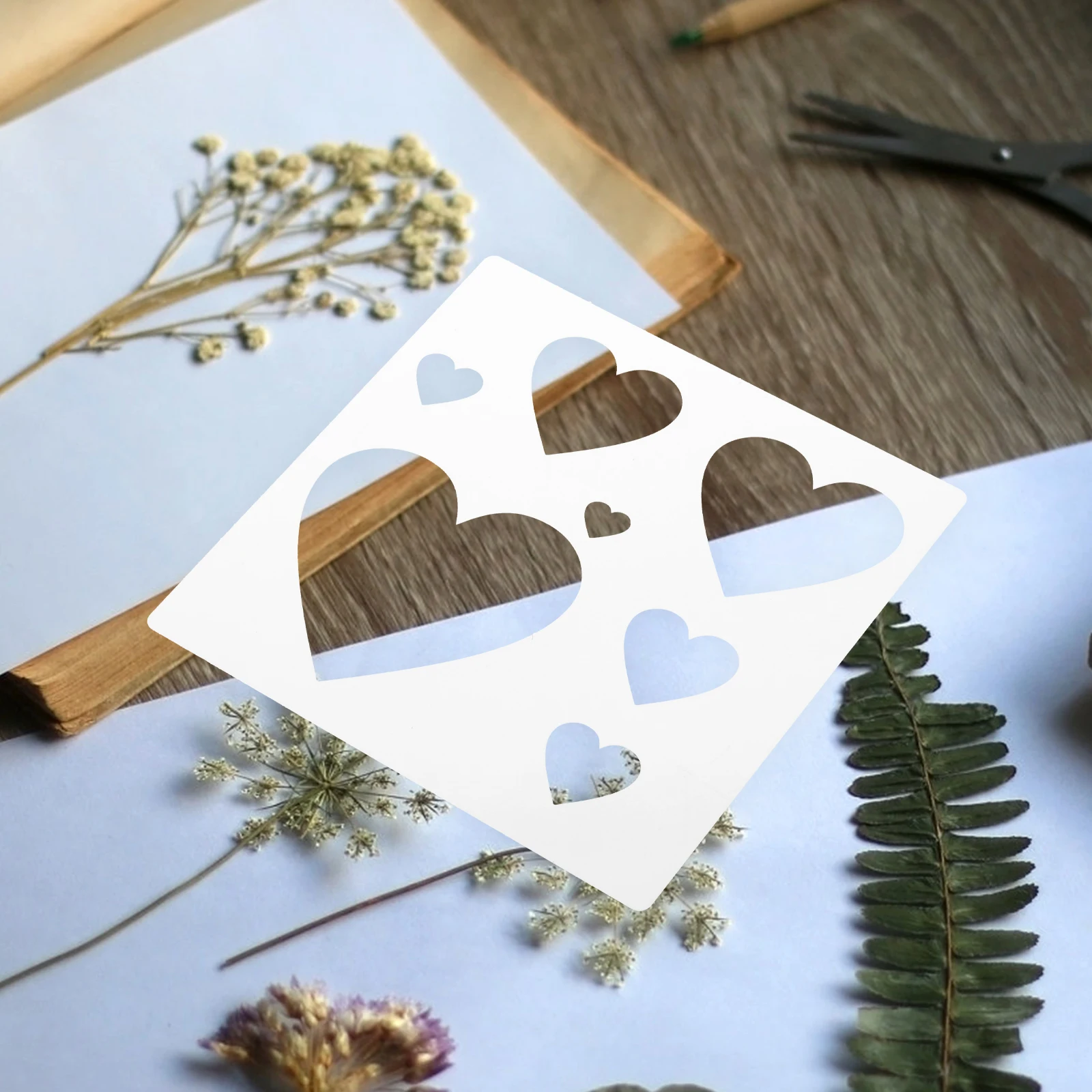 Heart Shaped Stencil Template 10x10cm Reusable Plastic DIY Journal Stencils Wedding Decoration Holiday Crafts Kids Wood Spring
Heart Shaped Stencil Template 10x10cm Reusable Plastic DIY Journal Stencils Wedding Decoration Holiday Crafts Kids Wood Spring
