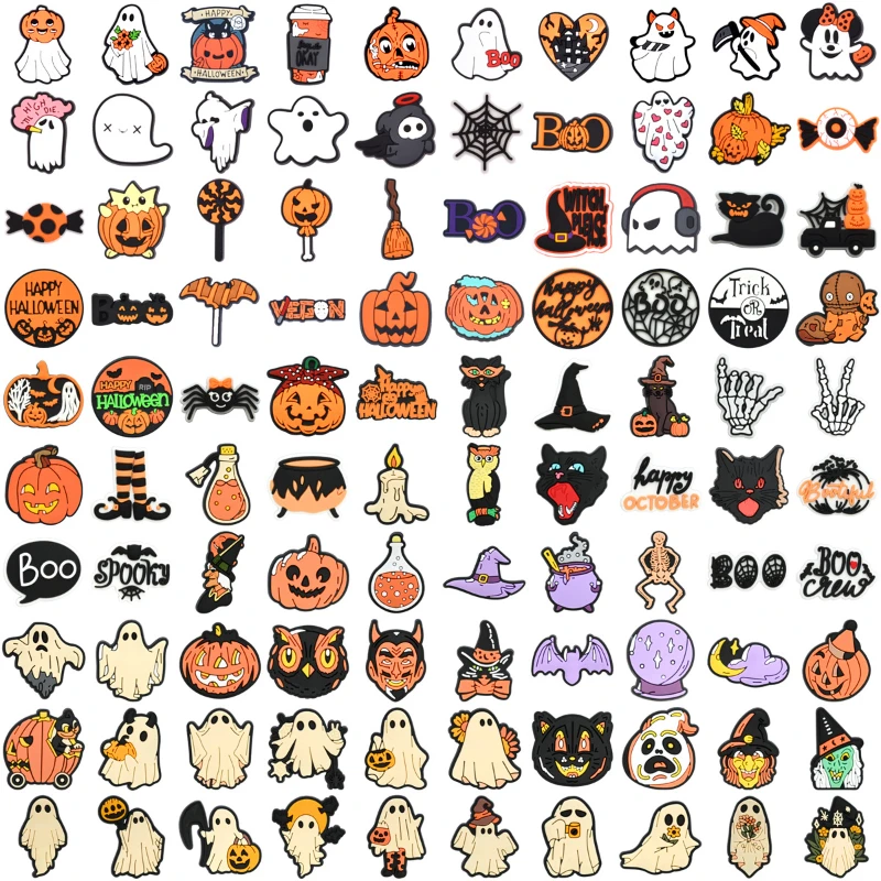 New Halloween Style Shoe Decorative Charms Soft Pvc Vibrant Plastic Pumpkin Decorations Suitable For All Clogs Party Gift
New Halloween Style Shoe Decorative Charms Soft Pvc Vibrant Plastic Pumpkin Decorations Suitable For All Clogs Party Gift