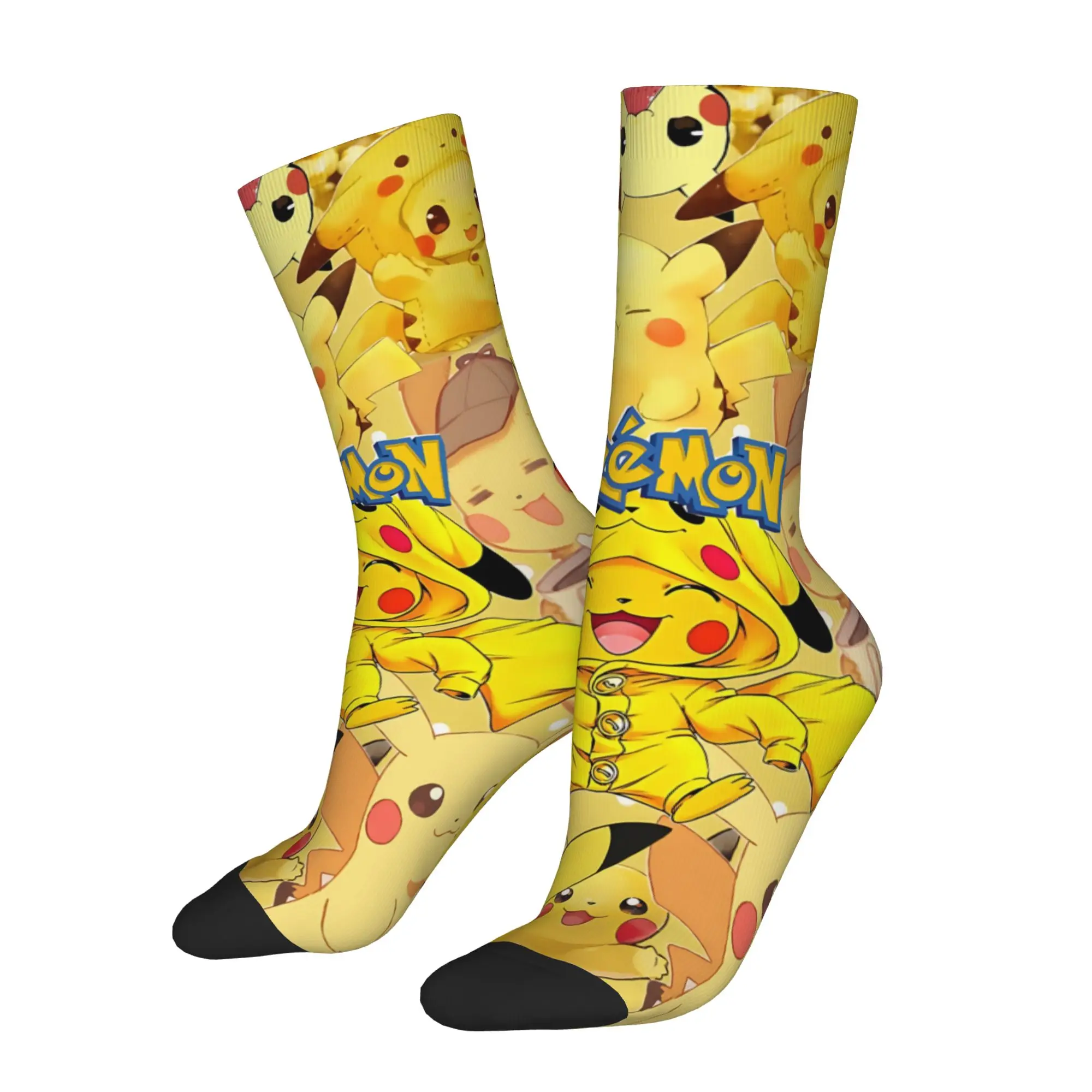 Спортивные носки с индивидуальным дизайном Pokemon Pikachu, винтажный стиль Harajuku, уличный стиль, оригинальный узор.
Спортивные носки с индивидуальным дизайном Pokemon Pikachu, винтажный стиль Harajuku, уличный стиль, оригинальный узор.