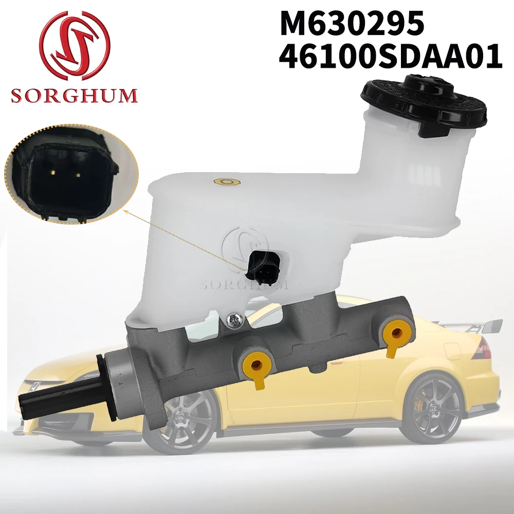 Brake Master Cylinder w/ Reservoir For 2003 2004 2005 2006 2007 Honda Accord L4 2.4L M630295 46100SDAA01 133089 PMF726 2Pins
Brake Master Cylinder w/ Reservoir For 2003 2004 2005 2006 2007 Honda Accord L4 2.4L M630295 46100SDAA01 133089 PMF726 2Pins