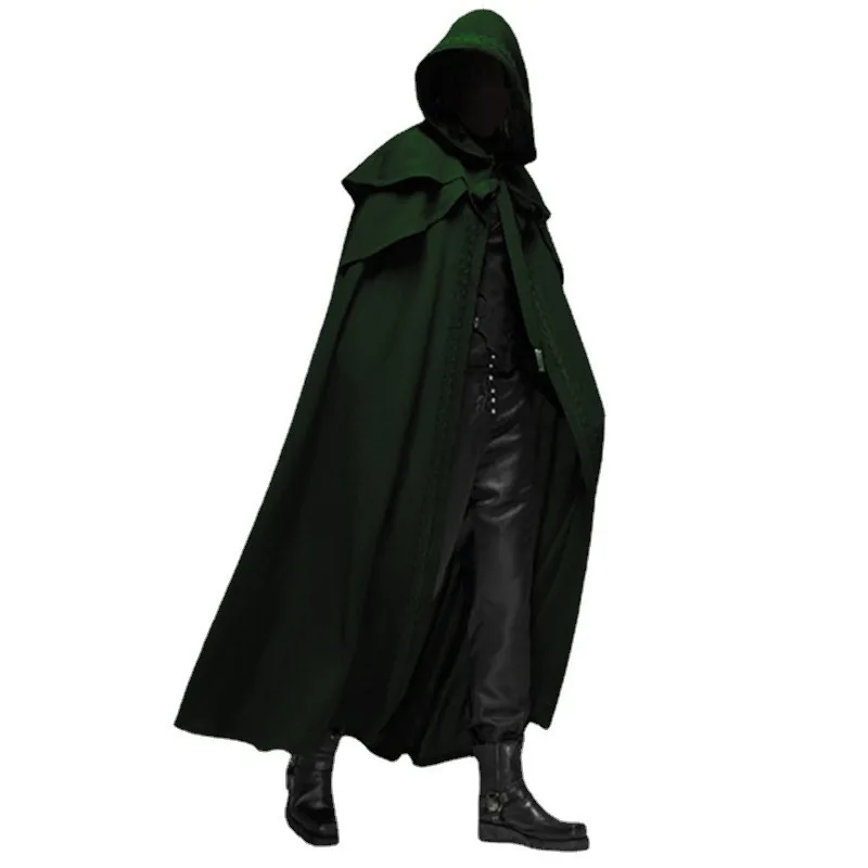 Medieval Gothic Cloak for Men Long Black Red Green Blue Party Cape Halloween
Medieval Gothic Cloak for Men Long Black Red Green Blue Party Cape Halloween