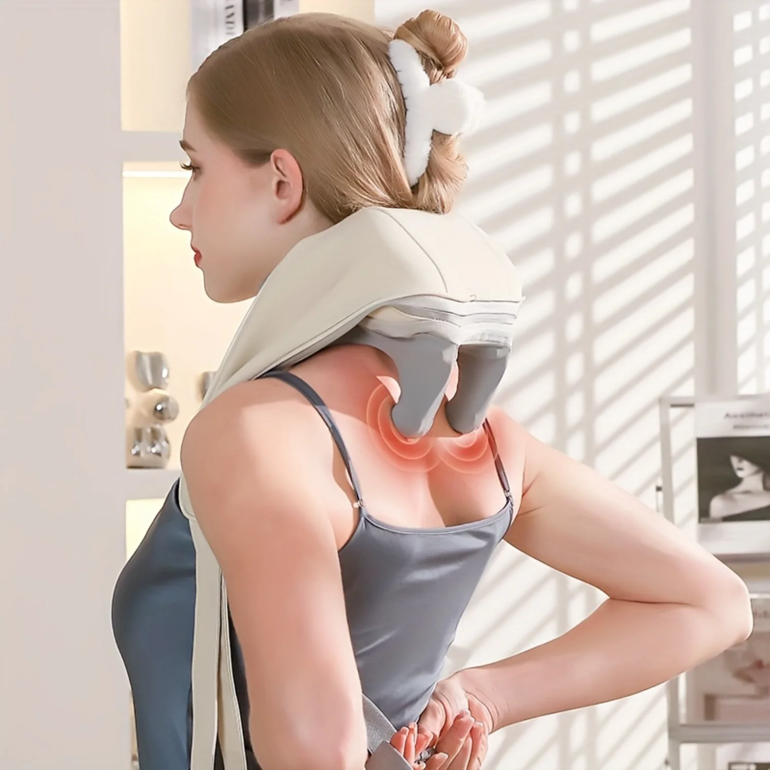 Rechargeable 3D Heated Neck Massager - Deep Tissue Kneading Pillow for Relaxation at Home, Office, Travel - Holiday Gift
Rechargeable 3D Heated Neck Massager - Deep Tissue Kneading Pillow for Relaxation at Home, Office, Travel - Holiday Gift