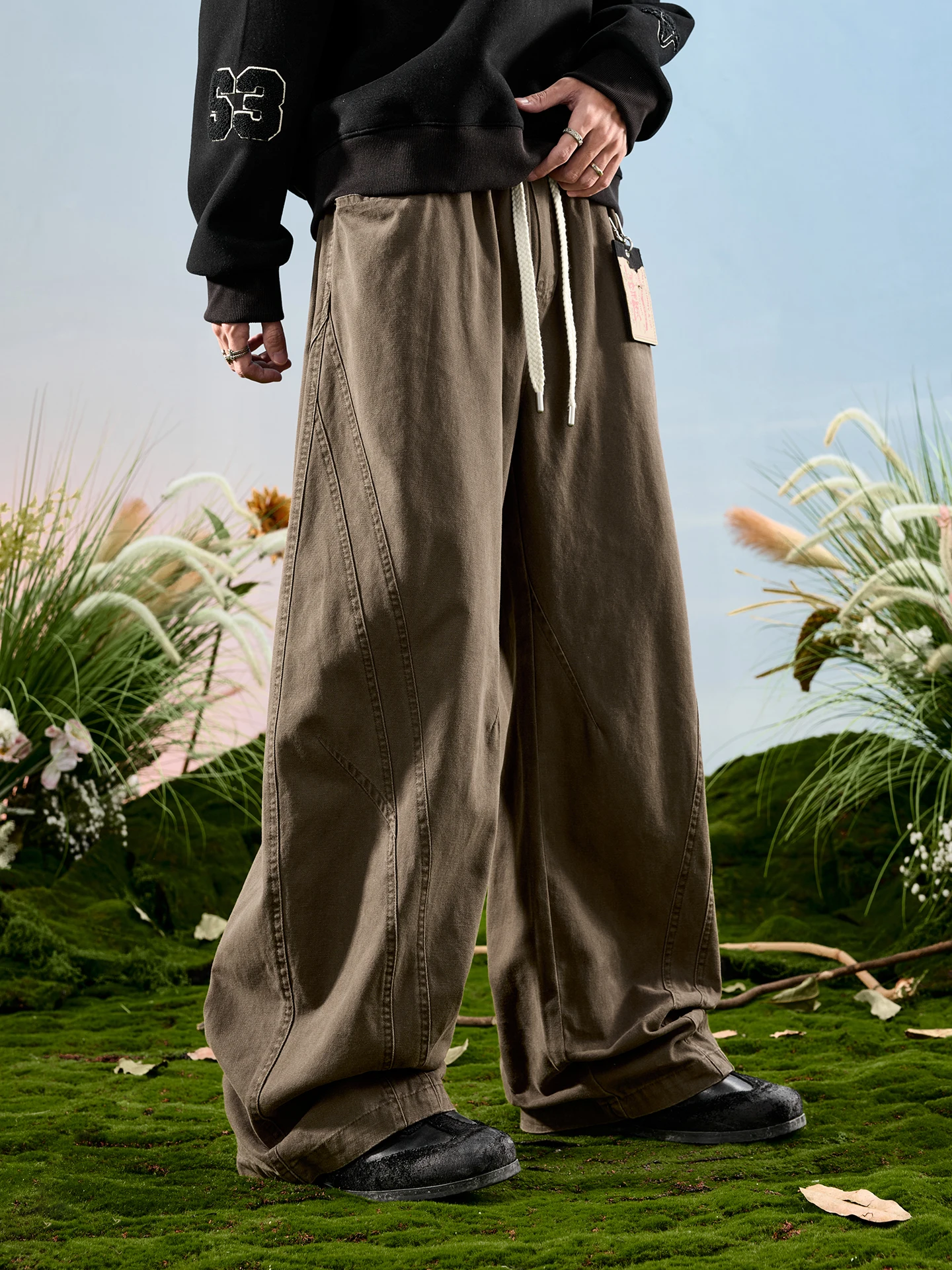 Мужские брюки Nuthink в стиле американского ретро, широкие, с лоскутным дизайном, свободные, на шнурке, длинные, новинка весна 2026
Мужские брюки Nuthink в стиле американского ретро, широкие, с лоскутным дизайном, свободные, на шнурке, длинные, новинка весна 2026