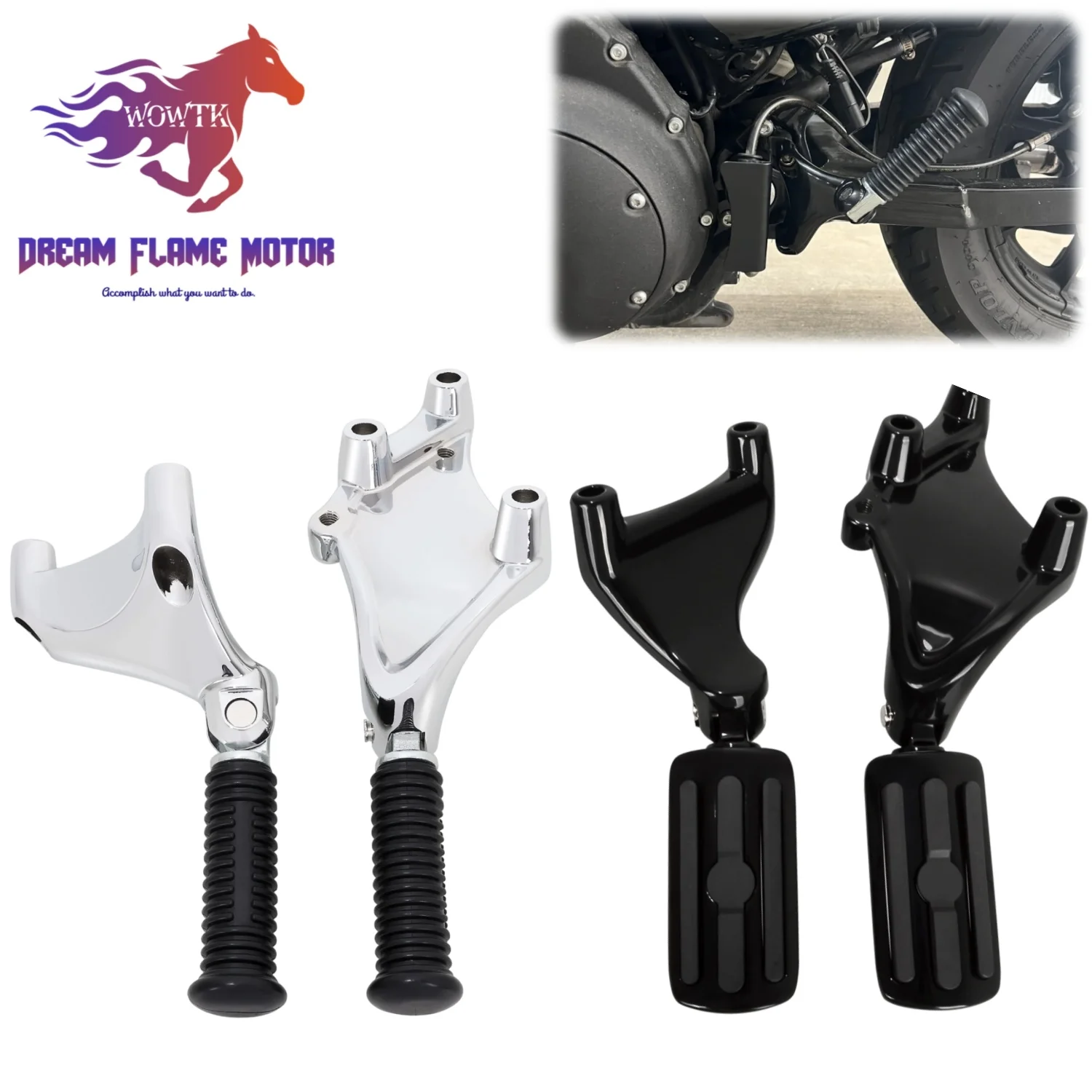 Motorcycle accessories Rear Passenger Foot Pegs Mount Kit For Harley Sportster Iron 883 XL1200 48 72 SuperLow Roadster 2014-2022
Motorcycle accessories Rear Passenger Foot Pegs Mount Kit For Harley Sportster Iron 883 XL1200 48 72 SuperLow Roadster 2014-2022