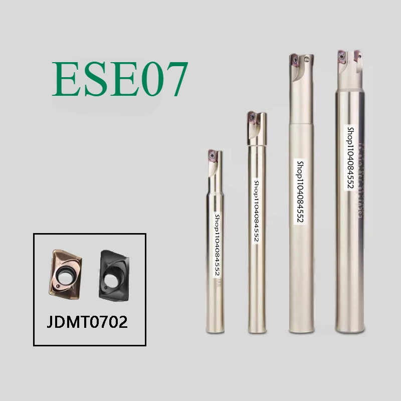 CNC ESE07 ESE Держатель инструмента с круглым носом Сейсмическая защита Фрезерный стержень небольшого диаметра 90-градусные прямоугольные вставки JDMT 070204
CNC ESE07 ESE Держатель инструмента с круглым носом Сейсмическая защита Фрезерный стержень небольшого диаметра 90-градусные прямоугольные вставки JDMT 070204