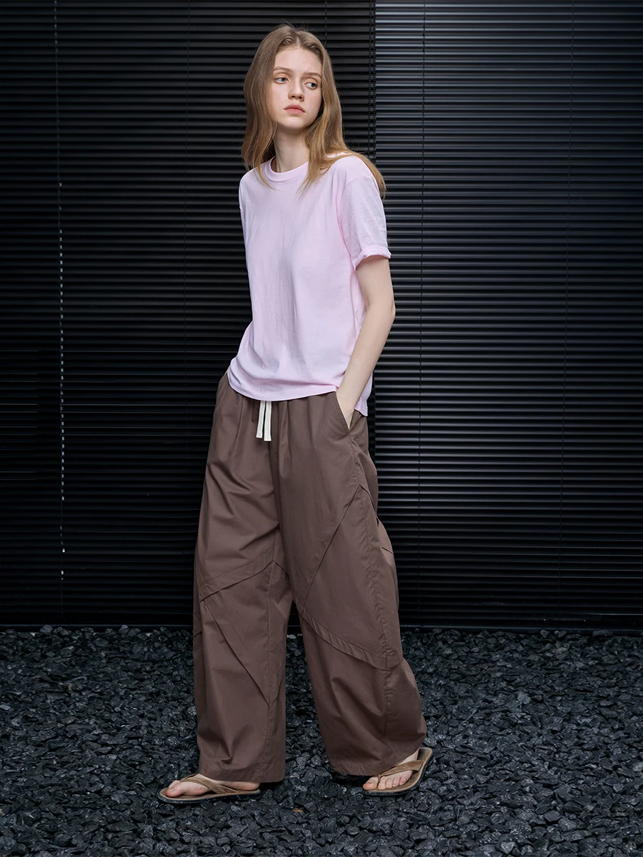 Pure Cotton Wide Leg Casual Pants Women's Spring 2026 New Sle Balloon Pants Irregular Design Unique Street Sle l Waist
Pure Cotton Wide Leg Casual Pants Women's Spring 2026 New Sle Balloon Pants Irregular Design Unique Street Sle l Waist