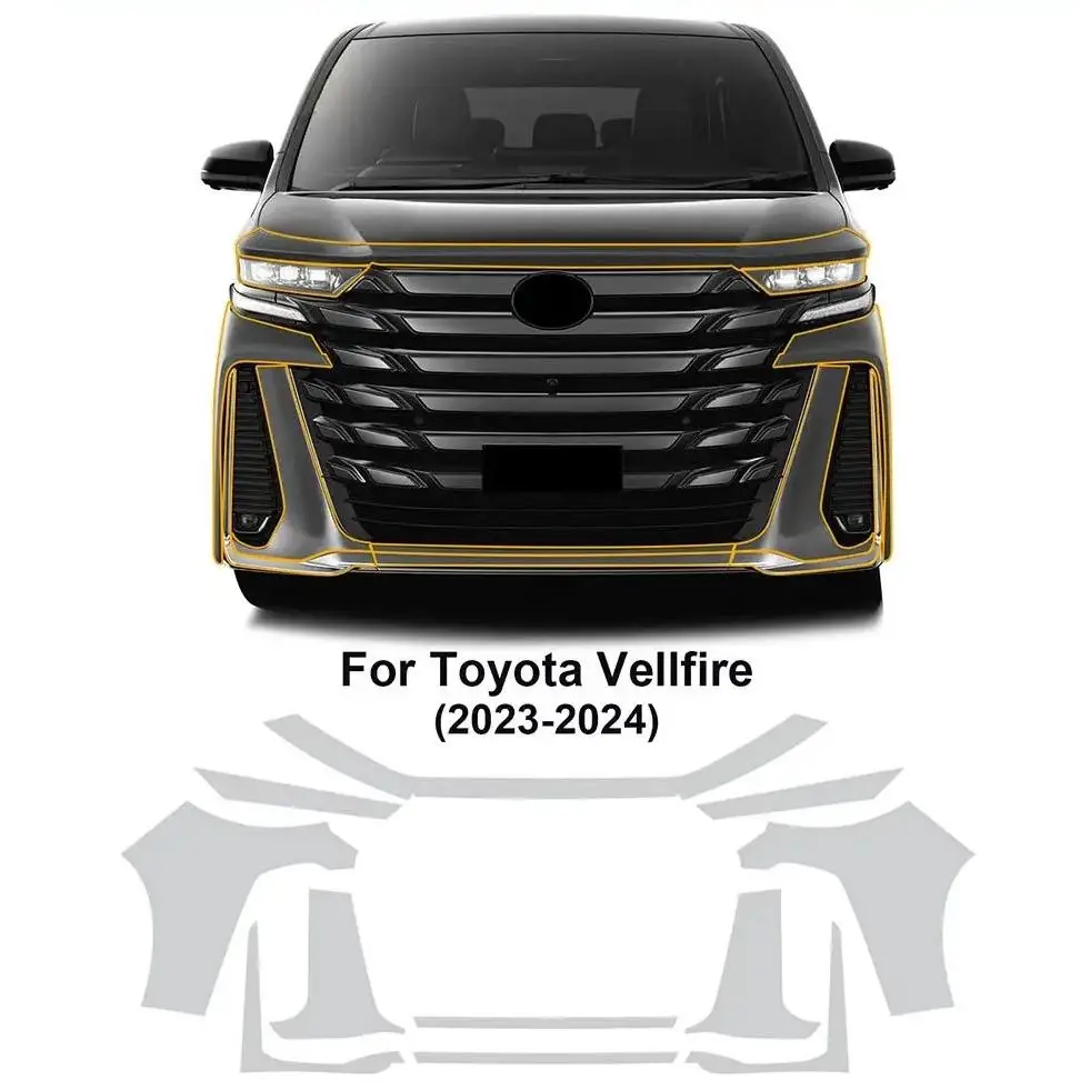 For Toyota Vellfire 2023-2024 TPU Paint Protection Film Self-Healing Clear Bra Pre-cut PPF Kit Car Body Anti-Scratch Resistant
For Toyota Vellfire 2023-2024 TPU Paint Protection Film Self-Healing Clear Bra Pre-cut PPF Kit Car Body Anti-Scratch Resistant