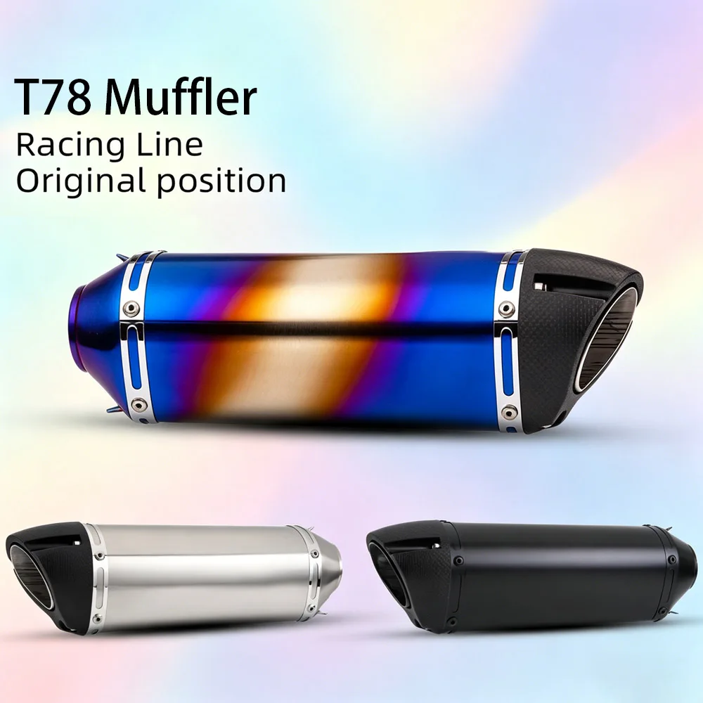 Motorcycle Exhaust Kit Racing Line 51MM Escape T78 Muffler Fit Original Position For Z400 Z900 CBR500R CB400F ZX6R R6 MT03 R3
Motorcycle Exhaust Kit Racing Line 51MM Escape T78 Muffler Fit Original Position For Z400 Z900 CBR500R CB400F ZX6R R6 MT03 R3