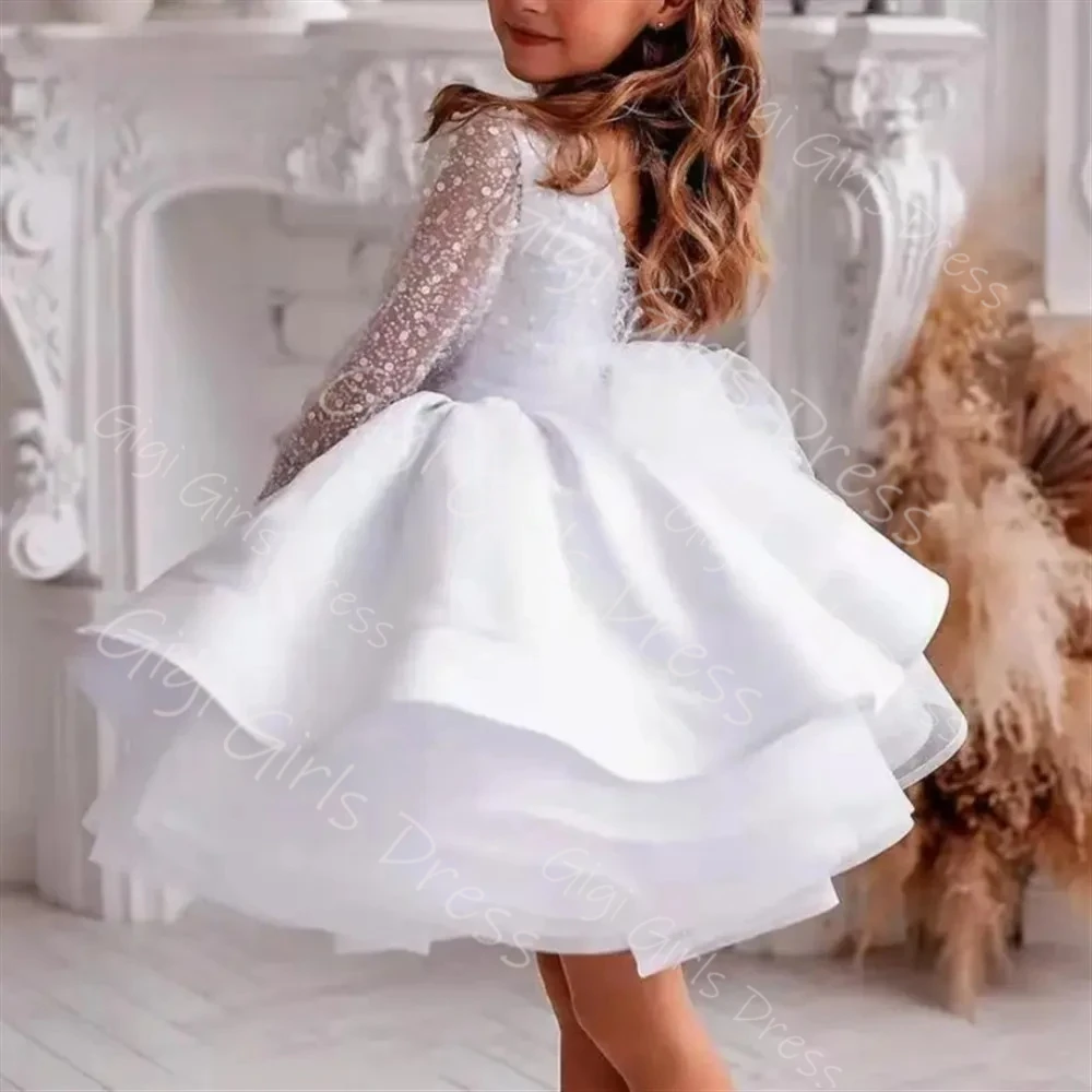 Customized Girls Party Gown Full Sleeves Above-Length Flower Girl Dress Kids Sequined Lace Ruffled Satin Princess Birthday Gown
Customized Girls Party Gown Full Sleeves Above-Length Flower Girl Dress Kids Sequined Lace Ruffled Satin Princess Birthday Gown