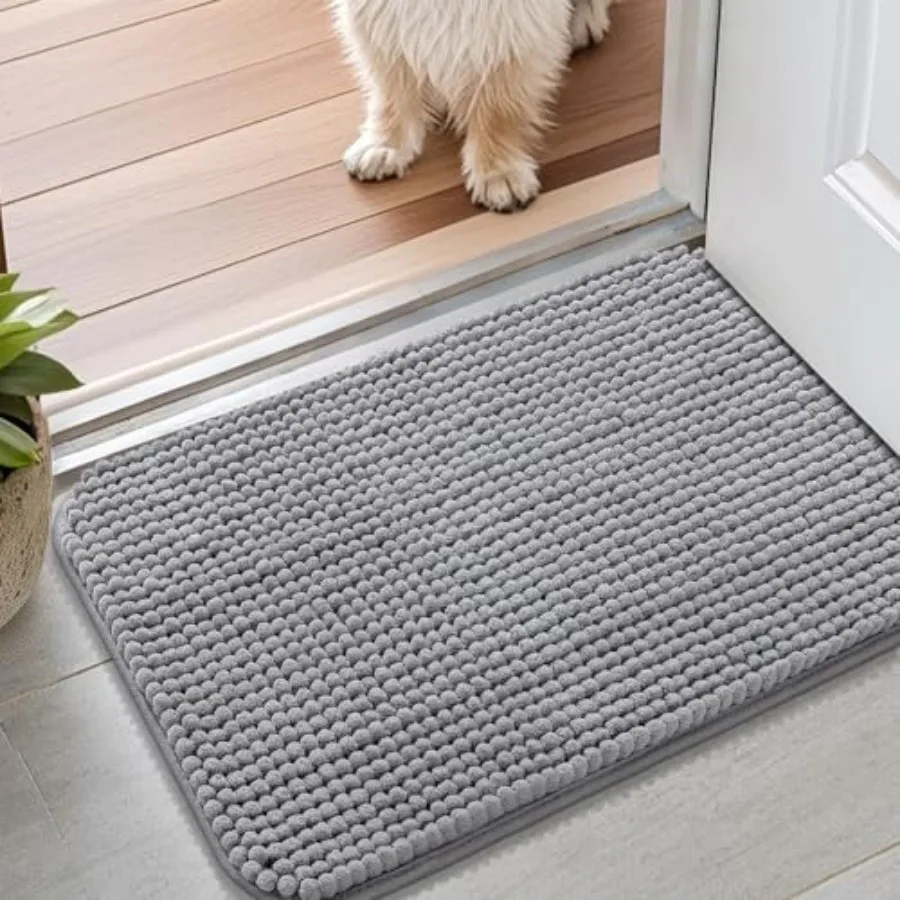 Dog Door Mat for Muddy Paws 24x16, Absorbent Microfiber Dirt Trapper Pet Doormat, Non-Slip Washable Quick Dry Chenille Front Do
Dog Door Mat for Muddy Paws 24x16, Absorbent Microfiber Dirt Trapper Pet Doormat, Non-Slip Washable Quick Dry Chenille Front Do