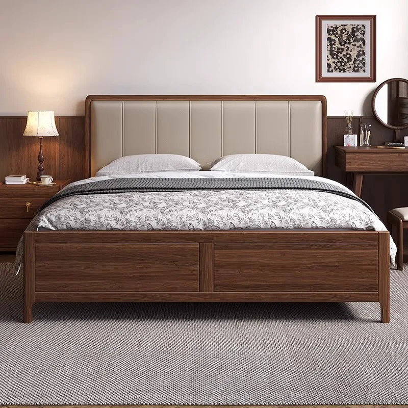 Black walnut solid wood bed Nordic master bedroom household full solid wood bed Modern classical 1.8 meters double bed 1.5
Black walnut solid wood bed Nordic master bedroom household full solid wood bed Modern classical 1.8 meters double bed 1.5