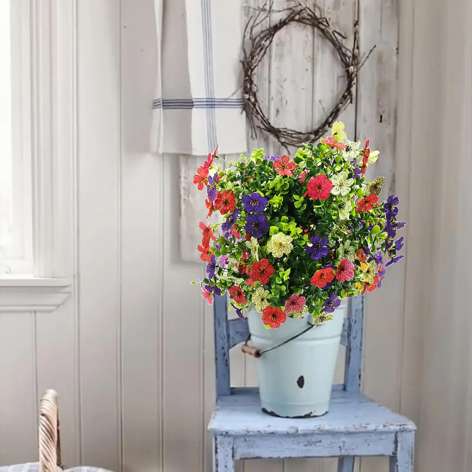 Artificial Violet Flower Topiary Ball Lifelike Artificial Greenery Shrubs for Backyard Farmhouse Indoor/Outdoor Planters Balcony
Artificial Violet Flower Topiary Ball Lifelike Artificial Greenery Shrubs for Backyard Farmhouse Indoor/Outdoor Planters Balcony