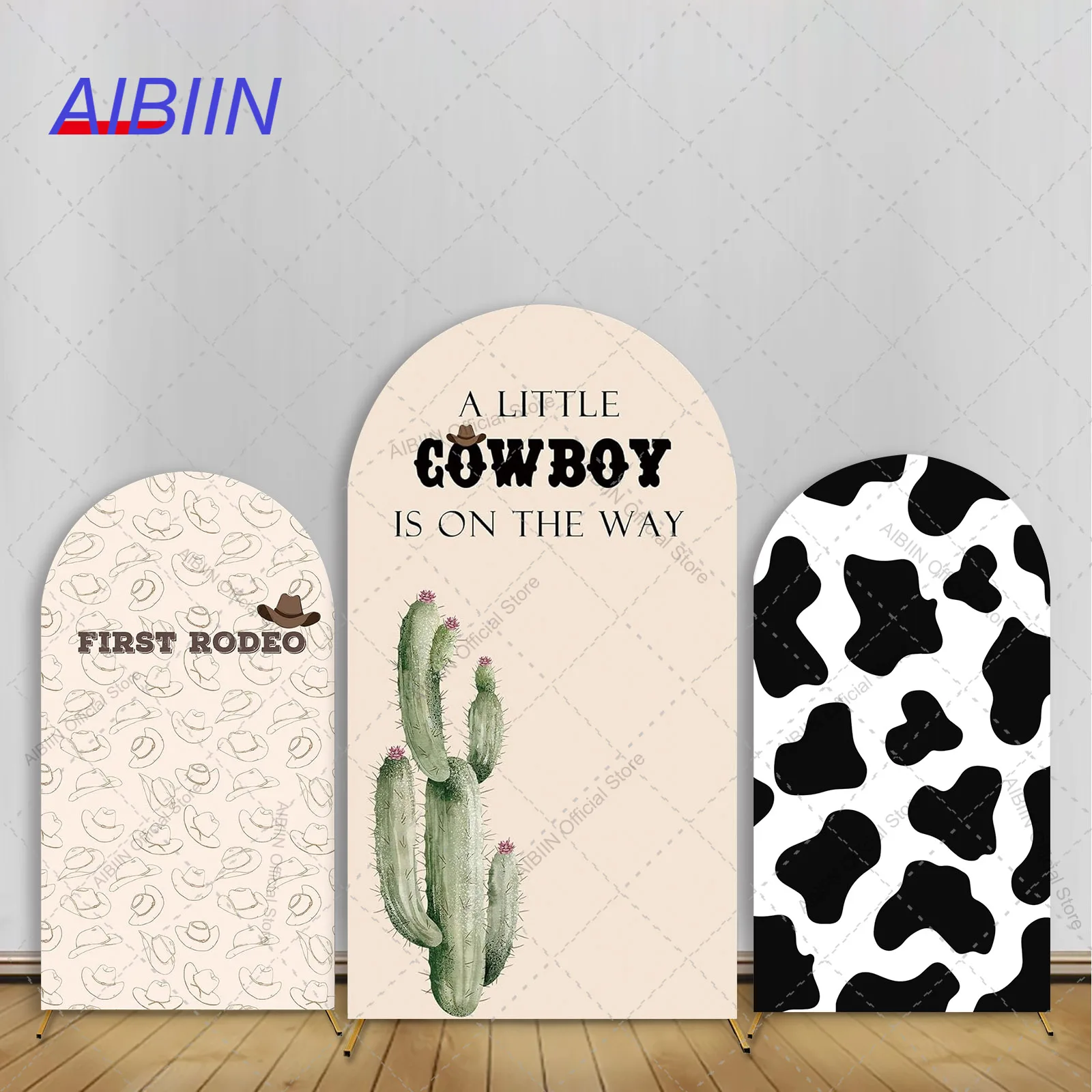 A Little Cowboy is On the Way Arch Backdrop Cover Cactus Cow Texture Cowboy Hat First Rodeo Baby Shower Party Decor Background
A Little Cowboy is On the Way Arch Backdrop Cover Cactus Cow Texture Cowboy Hat First Rodeo Baby Shower Party Decor Background