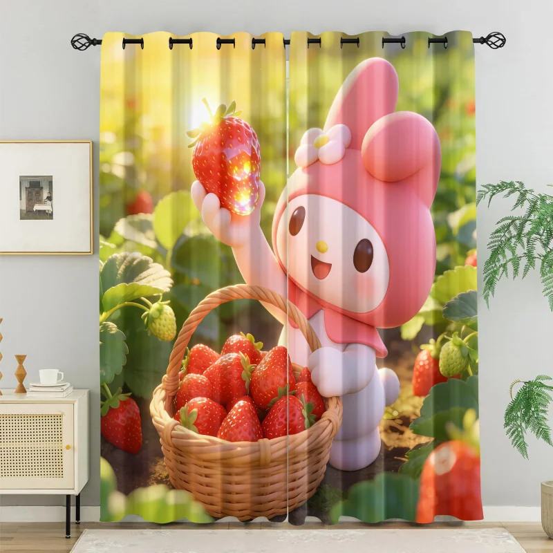 2Pcs Sanrio My Melody Strawberry Blackout Curtains, Cute Cartoon Window Drapes for Kids Girls Bedroom Living Room Home Decor
2Pcs Sanrio My Melody Strawberry Blackout Curtains, Cute Cartoon Window Drapes for Kids Girls Bedroom Living Room Home Decor