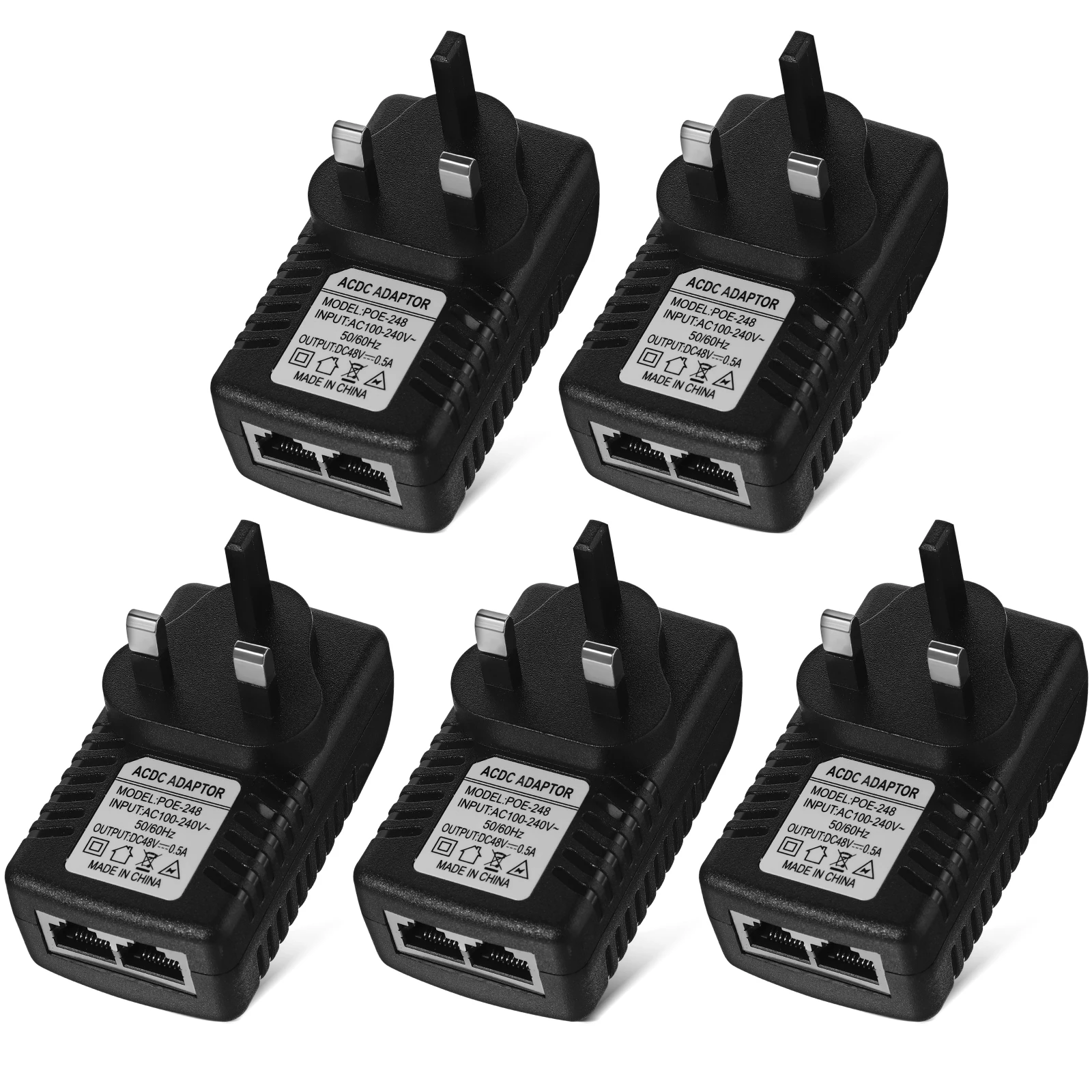 5pcs Power Supply Uk Plug 48V 0.5A Household Appliance Multi Protection Stable Output Safe Material Wide Compatibility Universal
5pcs Power Supply Uk Plug 48V 0.5A Household Appliance Multi Protection Stable Output Safe Material Wide Compatibility Universal