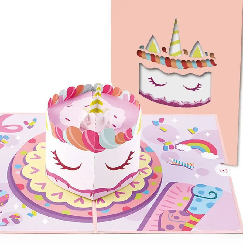 6 Styles Birthday Cake Cartoon Creative 3D Pop-up Greeting Card Birthday Gift Diy Blessing Card With Envelope Children's Day
6 Styles Birthday Cake Cartoon Creative 3D Pop-up Greeting Card Birthday Gift Diy Blessing Card With Envelope Children's Day