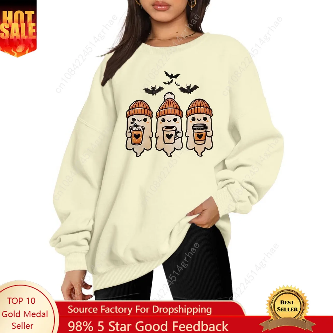 KIDDAD Halloween Sweatshirts for Women: Halloween Ghost Sweatshirt Cute Spooky Season Sweater Fall Graphic Crewneck Pullover
KIDDAD Halloween Sweatshirts for Women: Halloween Ghost Sweatshirt Cute Spooky Season Sweater Fall Graphic Crewneck Pullover