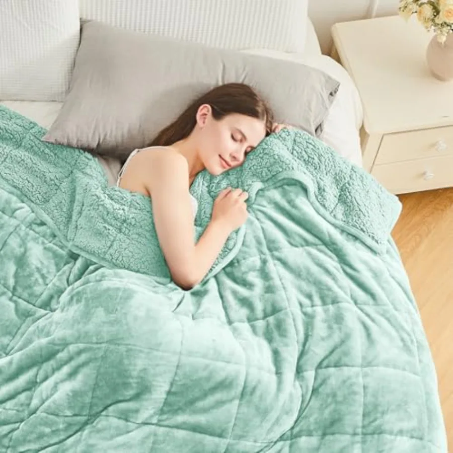 Утяжеленное одеяло для взрослых, размер 60x80 см, уютное, из шерпы, комфортное для снятия стресса, пушистое, для кровати и дивана
Утяжеленное одеяло для взрослых, размер 60x80 см, уютное, из шерпы, комфортное для снятия стресса, пушистое, для кровати и дивана