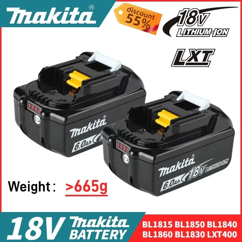 100% 18V 6.0Ah Powerful Replacement Original Makita Compatible Makita Battery BL1860 BL1850B Battery Replacement Battery
100% 18V 6.0Ah Powerful Replacement Original Makita Compatible Makita Battery BL1860 BL1850B Battery Replacement Battery