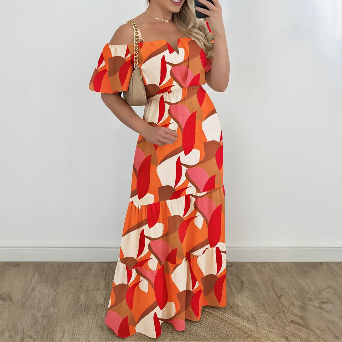 2025 Spring and Summer High Waist Splicing Contrast Color One Shoulder Tube Top Short Sleeve Dress Women's Vestidos De Mujer
2025 Spring and Summer High Waist Splicing Contrast Color One Shoulder Tube Top Short Sleeve Dress Women's Vestidos De Mujer