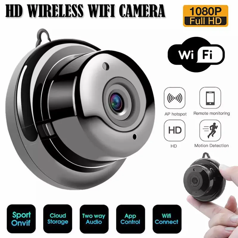 HD 1080P Mini IP Camera WiFi Smart Home Security Protection Wireless Mobile Remote View Night Vision Motion Detection CCTV Cam
HD 1080P Mini IP Camera WiFi Smart Home Security Protection Wireless Mobile Remote View Night Vision Motion Detection CCTV Cam