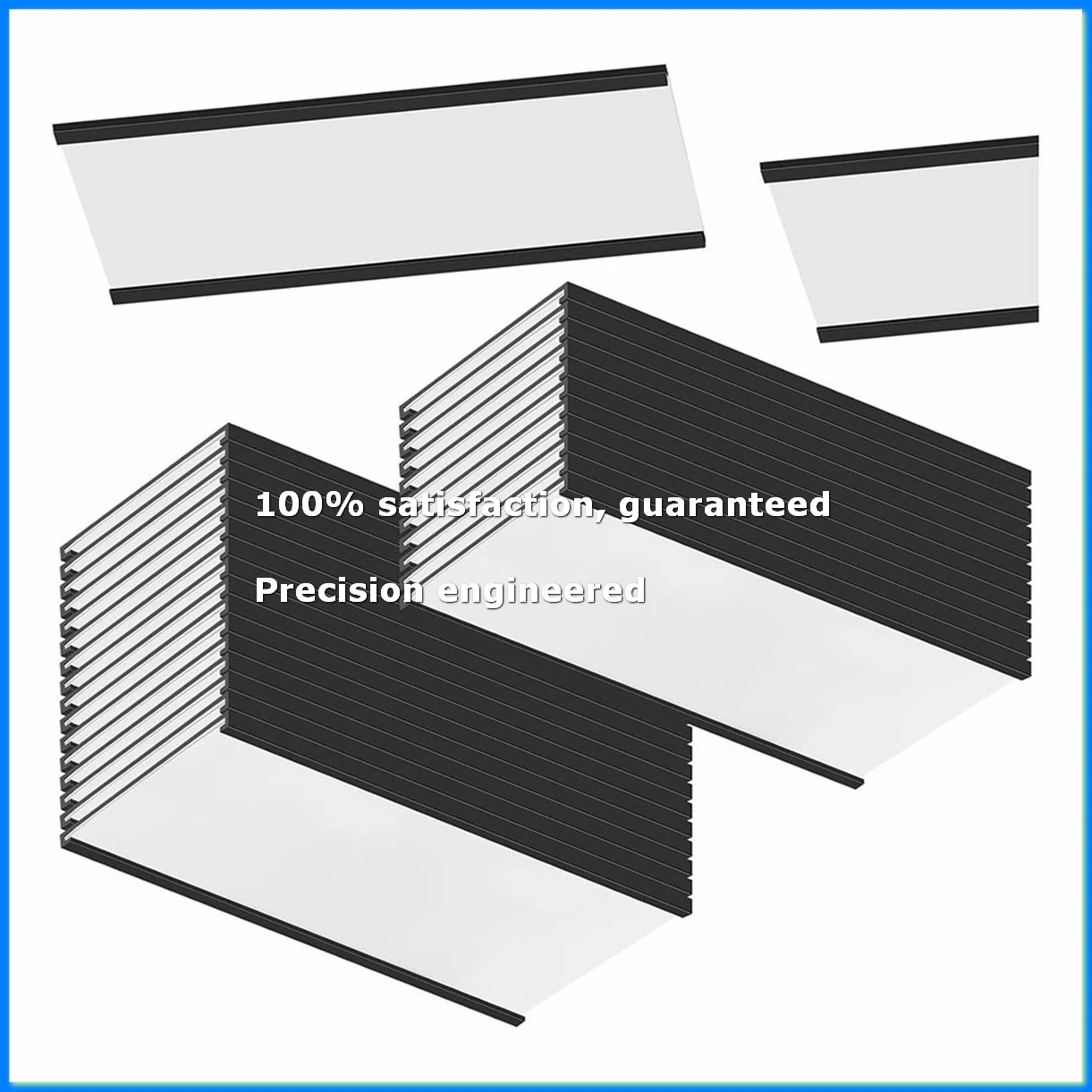 Magnetic Label Holders 4 X 2In C Channel Label Holders with Clear Plastic Protectors and White Paper Inserts 30 Sets-A79U
Magnetic Label Holders 4 X 2In C Channel Label Holders with Clear Plastic Protectors and White Paper Inserts 30 Sets-A79U