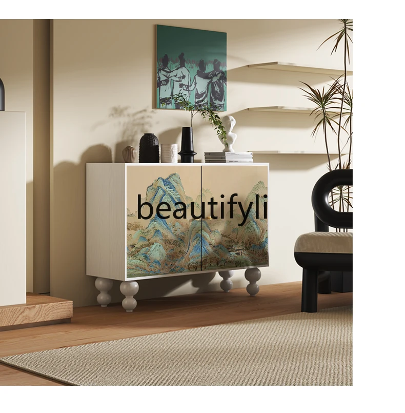 New Chinese Style Solid Wood Entrance Partition Cabinet Vintage Hallway Living Room Wall-Mounted Storage Cabinet
New Chinese Style Solid Wood Entrance Partition Cabinet Vintage Hallway Living Room Wall-Mounted Storage Cabinet