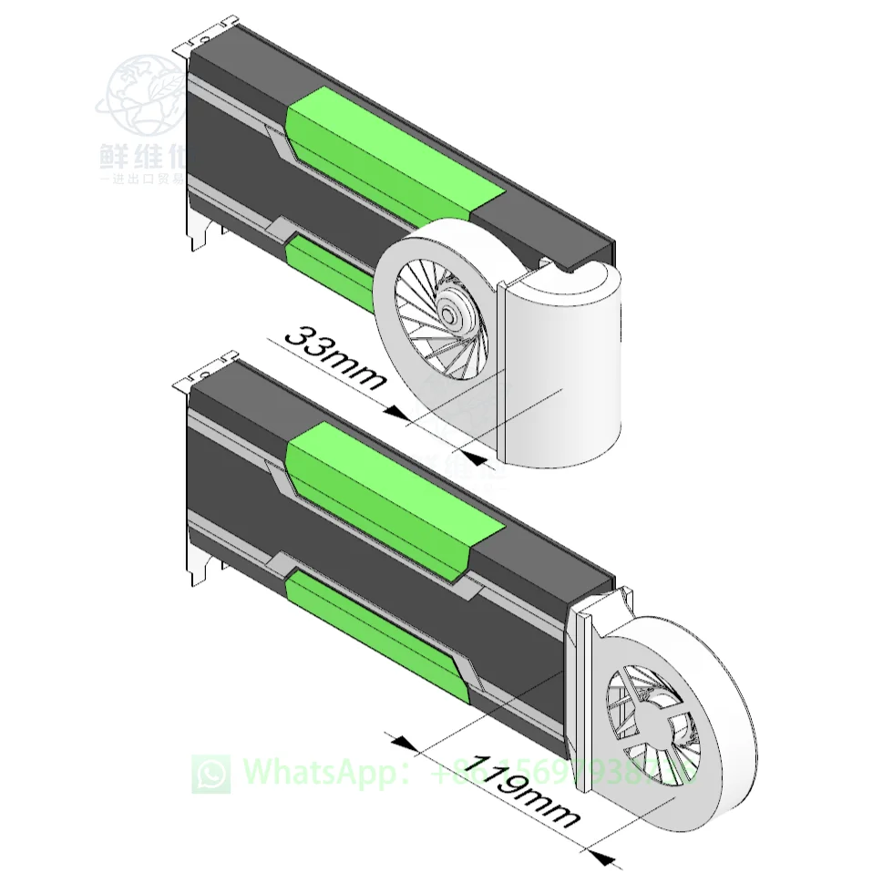 Universal Silent Turbo Fan Heatsink for P40 M40 P100 V100 GPU, Graphics Card Cooler with Quiet Turbine Fan
Universal Silent Turbo Fan Heatsink for P40 M40 P100 V100 GPU, Graphics Card Cooler with Quiet Turbine Fan