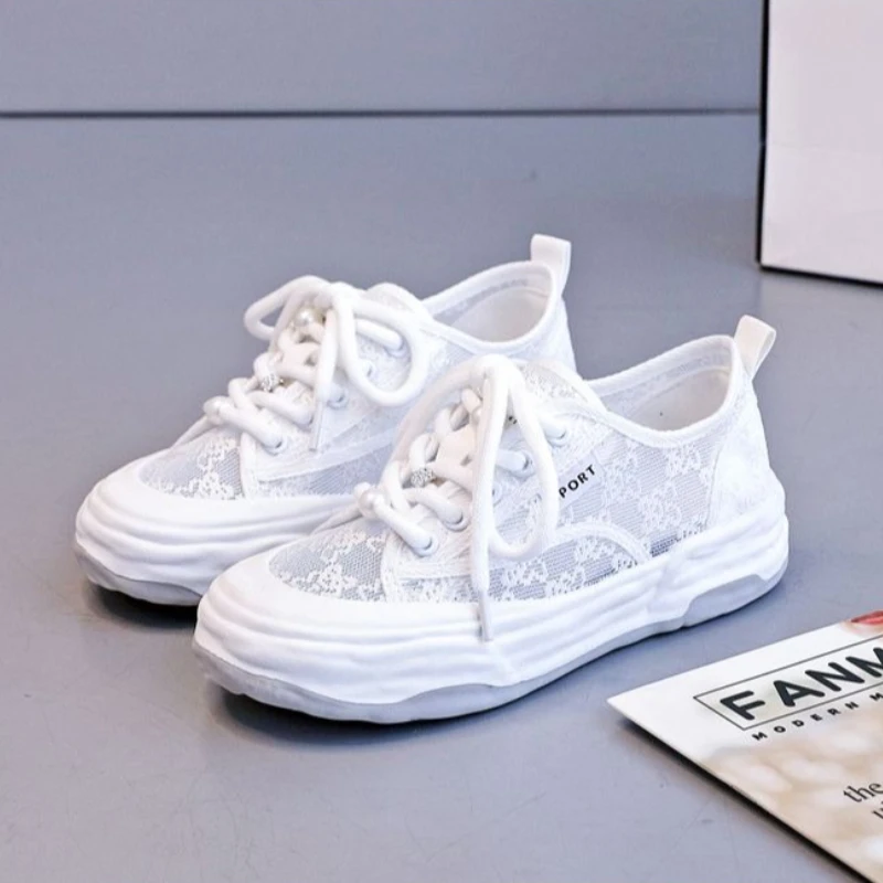 Women Lace Mesh Sneakers Summer Breathable Lightweight White Flat Shoes Casual Daily Walking Sneakers 2026
Women Lace Mesh Sneakers Summer Breathable Lightweight White Flat Shoes Casual Daily Walking Sneakers 2026
