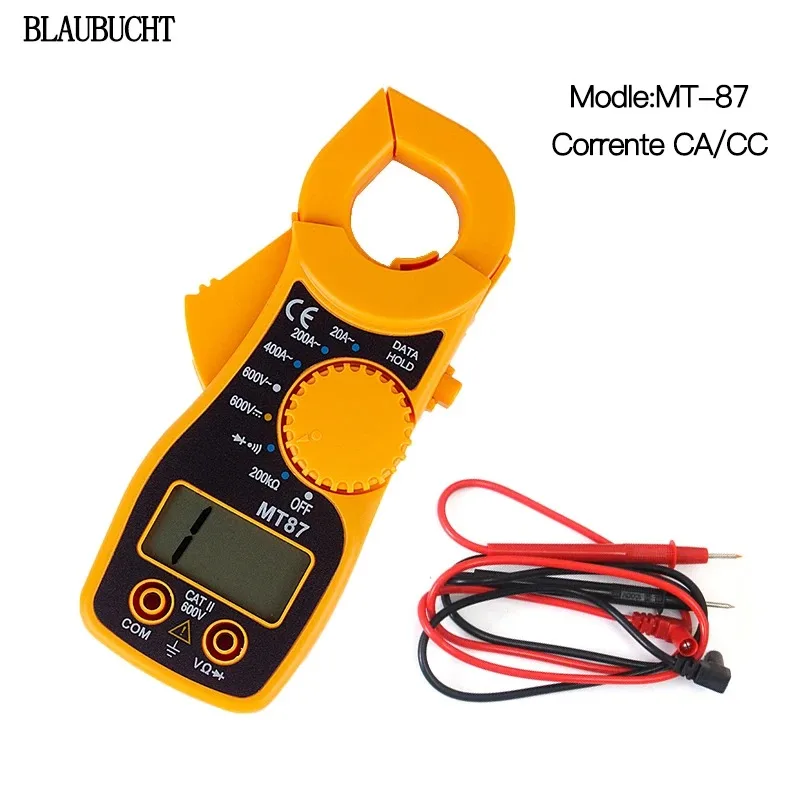 BLAUBUCHT MT-87 Digital Clamp Meters Multimeter With AC/DC Voltage Tester Current Resistance Transistor Test Mult Power Meter
BLAUBUCHT MT-87 Digital Clamp Meters Multimeter With AC/DC Voltage Tester Current Resistance Transistor Test Mult Power Meter