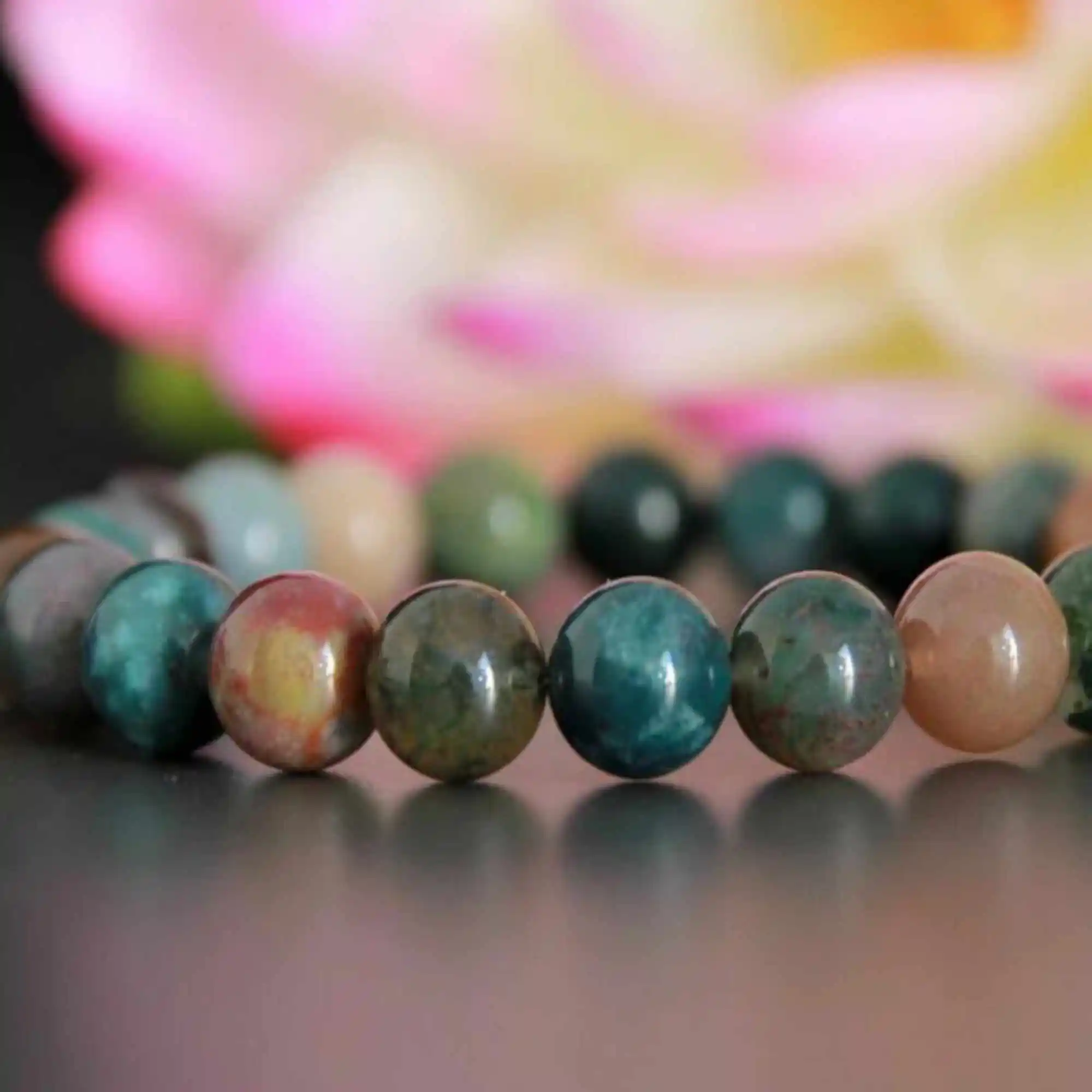 6mm Natural Boho Jewellery Green blood gemstone beads Bracelet Bless Emotional Diy Classic Wrist Practice Healing Mental Chic
6mm Natural Boho Jewellery Green blood gemstone beads Bracelet Bless Emotional Diy Classic Wrist Practice Healing Mental Chic