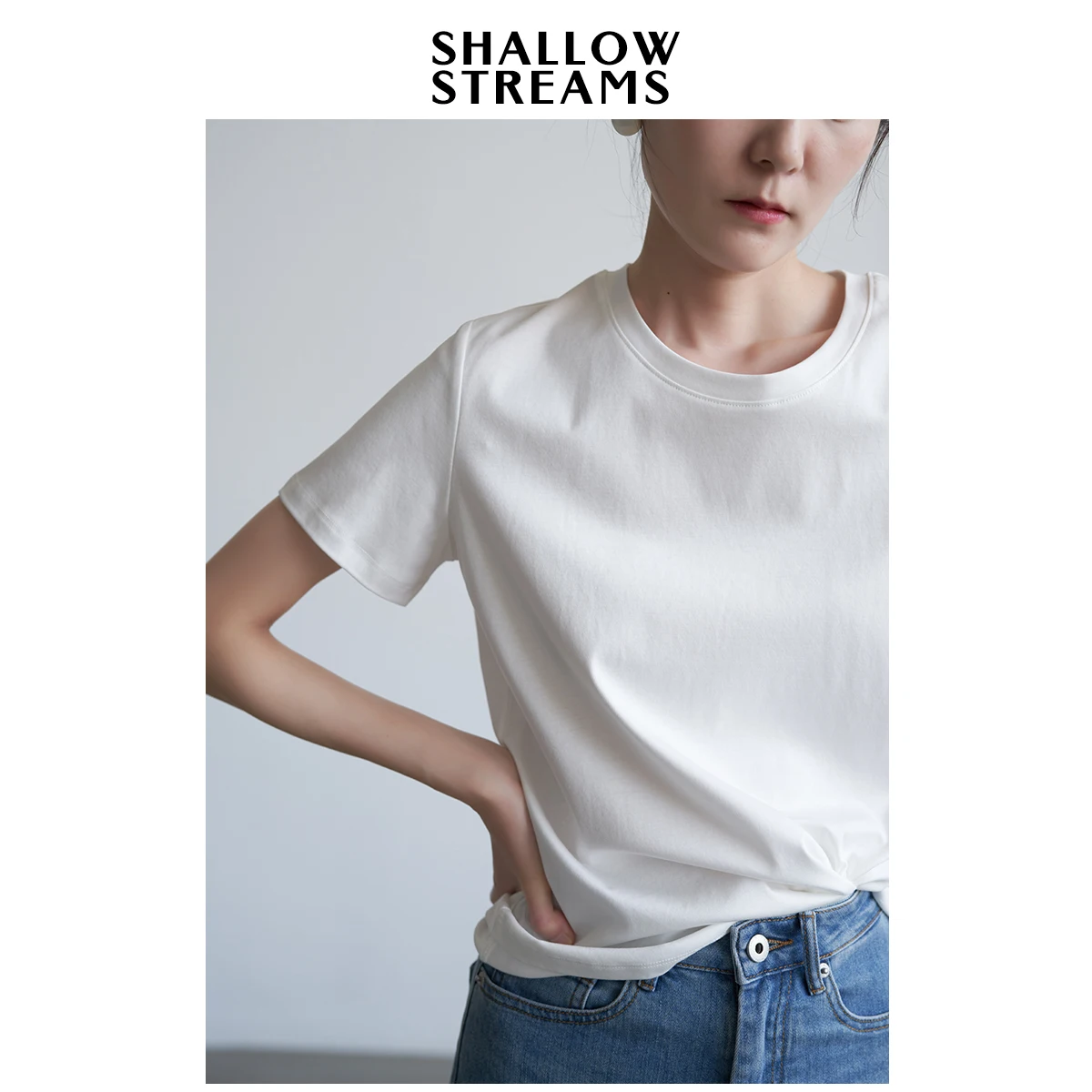 Lifturb's Sea Cloud Sensation Silk Cotton round Neck Short Sleeve T-Shirt Women's Proper Shoulder Summer Short Sleev...
Lifturb's Sea Cloud Sensation Silk Cotton round Neck Short Sleeve T-Shirt Women's Proper Shoulder Summer Short Sleev...