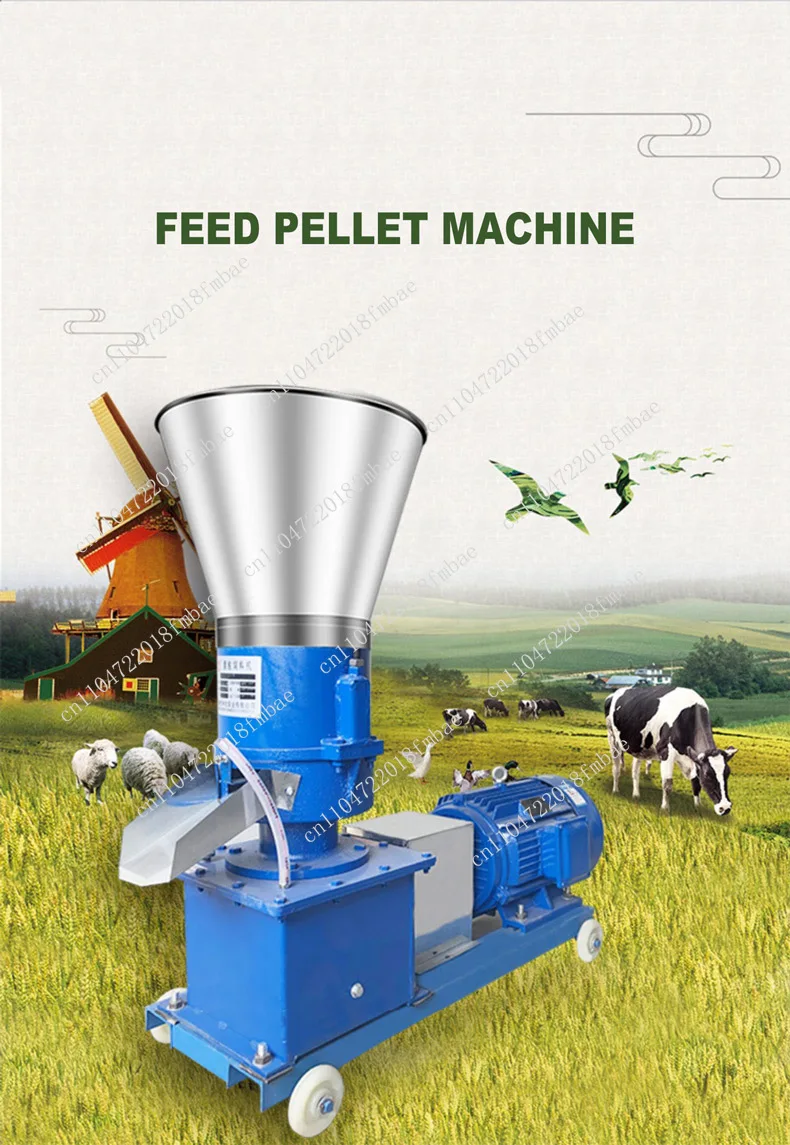 Pellet Machine 4kw 150kg/h-200kg/h 220V/ 380V Pellet Press Animal Feed Pellet Mill Biomass
Pellet Machine 4kw 150kg/h-200kg/h 220V/ 380V Pellet Press Animal Feed Pellet Mill Biomass