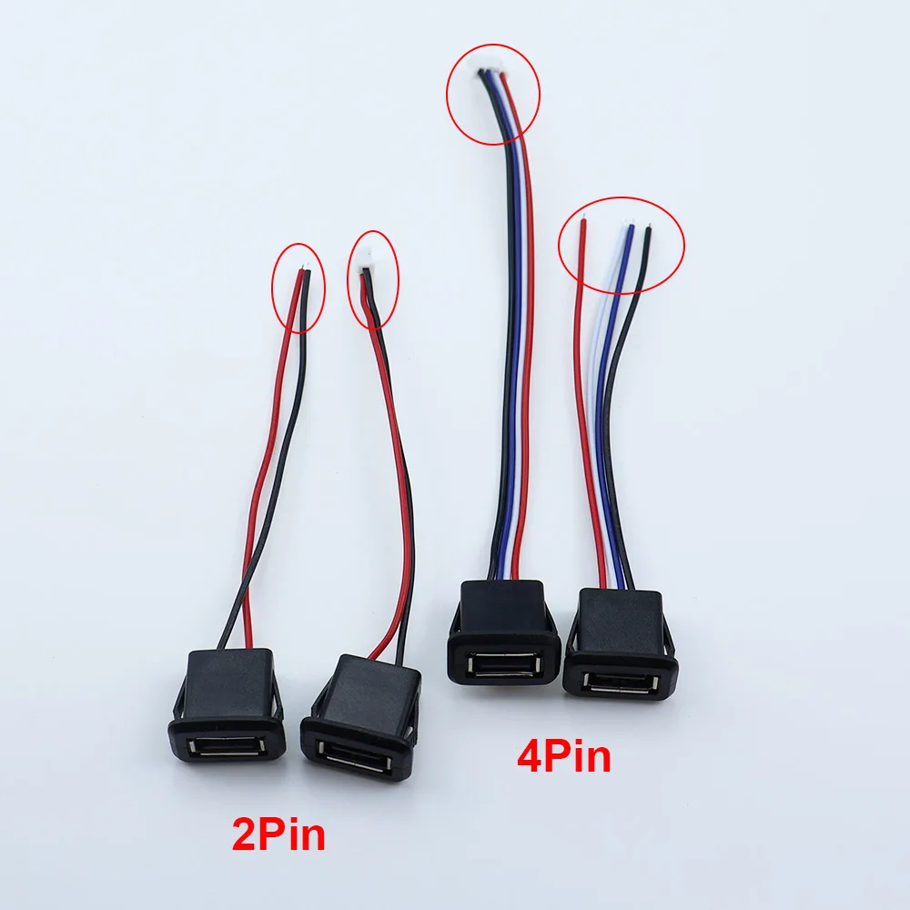 Yaru 2 Pin 4 Pin USB 2.0 Female Power Jack 2P 4P USB 2.0 Charging Port Connector Data Interface with Cable USB Charger Socket
Yaru 2 Pin 4 Pin USB 2.0 Female Power Jack 2P 4P USB 2.0 Charging Port Connector Data Interface with Cable USB Charger Socket