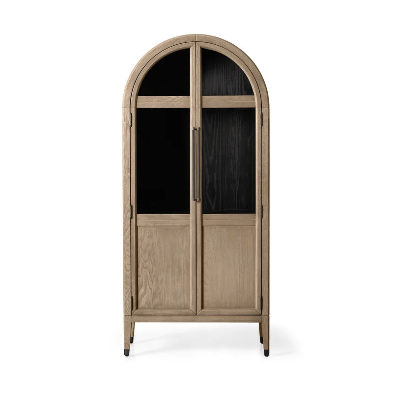 North American solid wood wine cabinet, French retro old locker, light luxury arch
North American solid wood wine cabinet, French retro old locker, light luxury arch