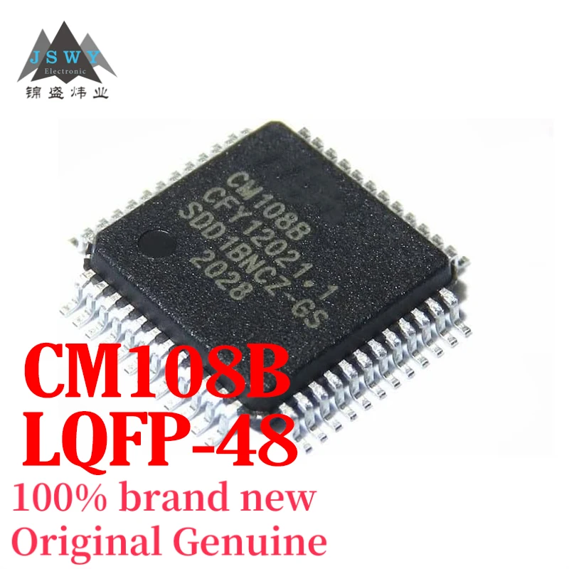(5/50 pcs) CM108B CM108 LQFP48 Dual-Output USB Audio Decoder Chip IC Genuine Brand New Large Stock Free Shipping
(5/50 pcs) CM108B CM108 LQFP48 Dual-Output USB Audio Decoder Chip IC Genuine Brand New Large Stock Free Shipping