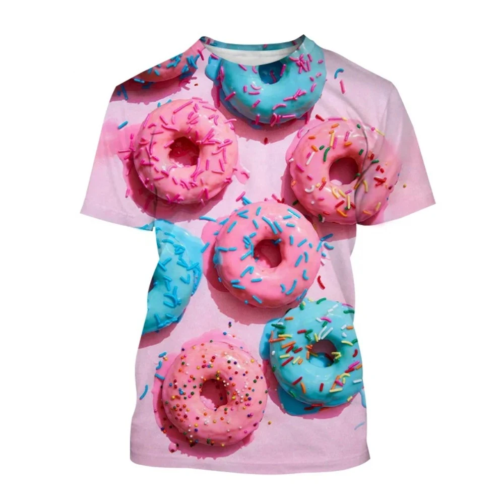2024 New Fashion Donut 3D Printing T-shirt Cute Chocolate Donuts Round Neck Short Sleeve Tops Personality Food Harajuku
2024 New Fashion Donut 3D Printing T-shirt Cute Chocolate Donuts Round Neck Short Sleeve Tops Personality Food Harajuku
