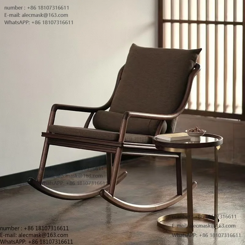 New Chinese walnut all solid wood rocking chair leisure chair single sofa Nordic minimalist lazy recliner nap chair
New Chinese walnut all solid wood rocking chair leisure chair single sofa Nordic minimalist lazy recliner nap chair