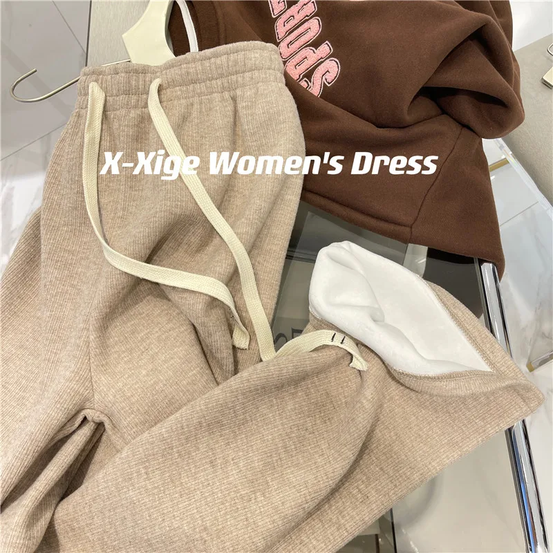 plus Size Fce Lined Elastic Waist Casual Pants Women Winter Thi Soft Loose Floor Length Straight Tube Long Trousers
plus Size Fce Lined Elastic Waist Casual Pants Women Winter Thi Soft Loose Floor Length Straight Tube Long Trousers