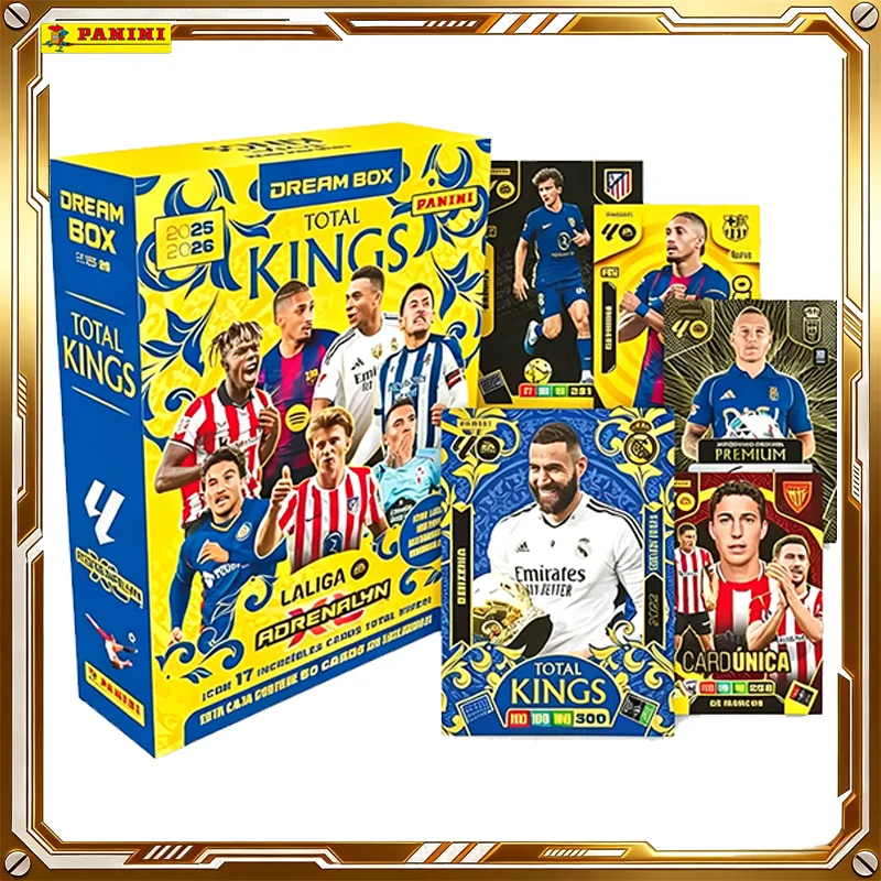 2025-26 Panini Adrenalyn XL LaLiga EA Sports Golden Ball Dynasty Dream Box Genuine Trading Cards Game Toy Birthday Gift for Boys
2025-26 Panini Adrenalyn XL LaLiga EA Sports Golden Ball Dynasty Dream Box Genuine Trading Cards Game Toy Birthday Gift for Boys