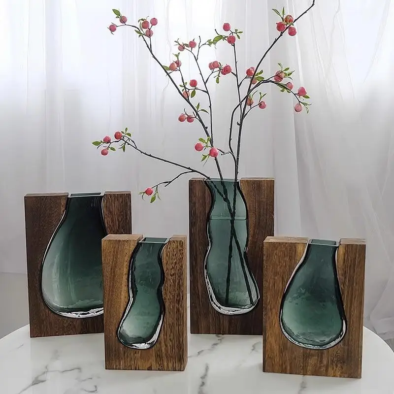Nordic Original Wood Real Wood Transparent Green Glass Flower Vase Style Decor Home Hotel Partition Internet Celebri...
Nordic Original Wood Real Wood Transparent Green Glass Flower Vase Style Decor Home Hotel Partition Internet Celebri...