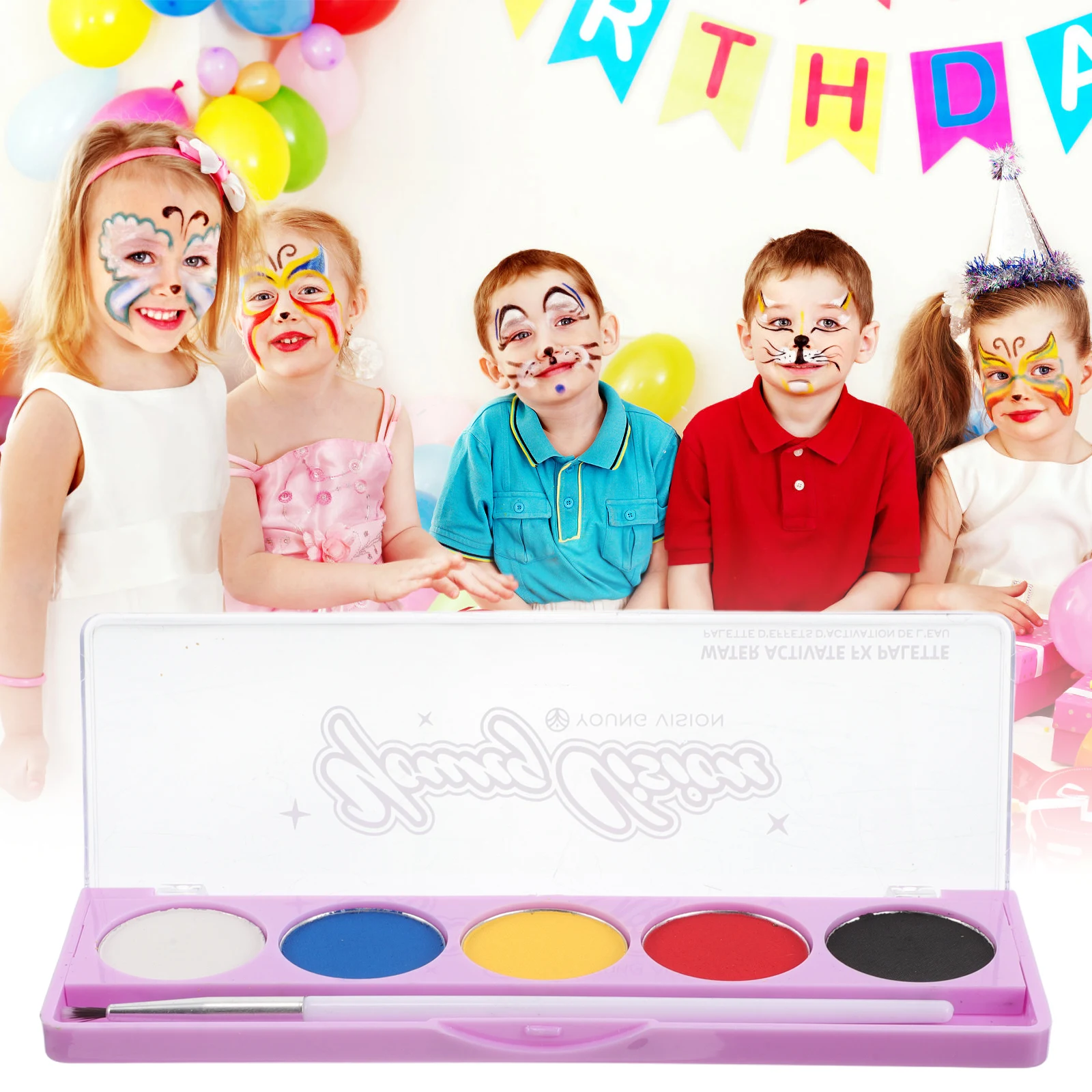 Face Painting Cream 12 Colors Water Based Neon Body Eyeliner Palette Blacklight Makeup Kit Halloween Cosplay Party Body
Face Painting Cream 12 Colors Water Based Neon Body Eyeliner Palette Blacklight Makeup Kit Halloween Cosplay Party Body