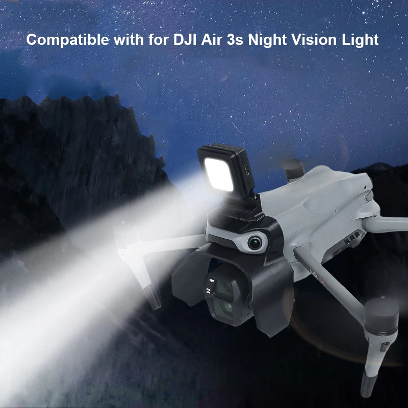 LED Navigation Light & gimbal camera Guard for DJI AIR 3S, 2-in-1 Protective Cover with 3 Lighting Modes for Night Flying
LED Navigation Light & gimbal camera Guard for DJI AIR 3S, 2-in-1 Protective Cover with 3 Lighting Modes for Night Flying