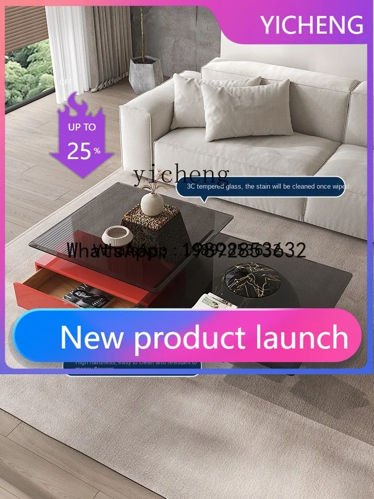 KTZZ Minimalist Coffee Table Living Room Home Designer High-Grade Coffee Table Height Combination
KTZZ Minimalist Coffee Table Living Room Home Designer High-Grade Coffee Table Height Combination