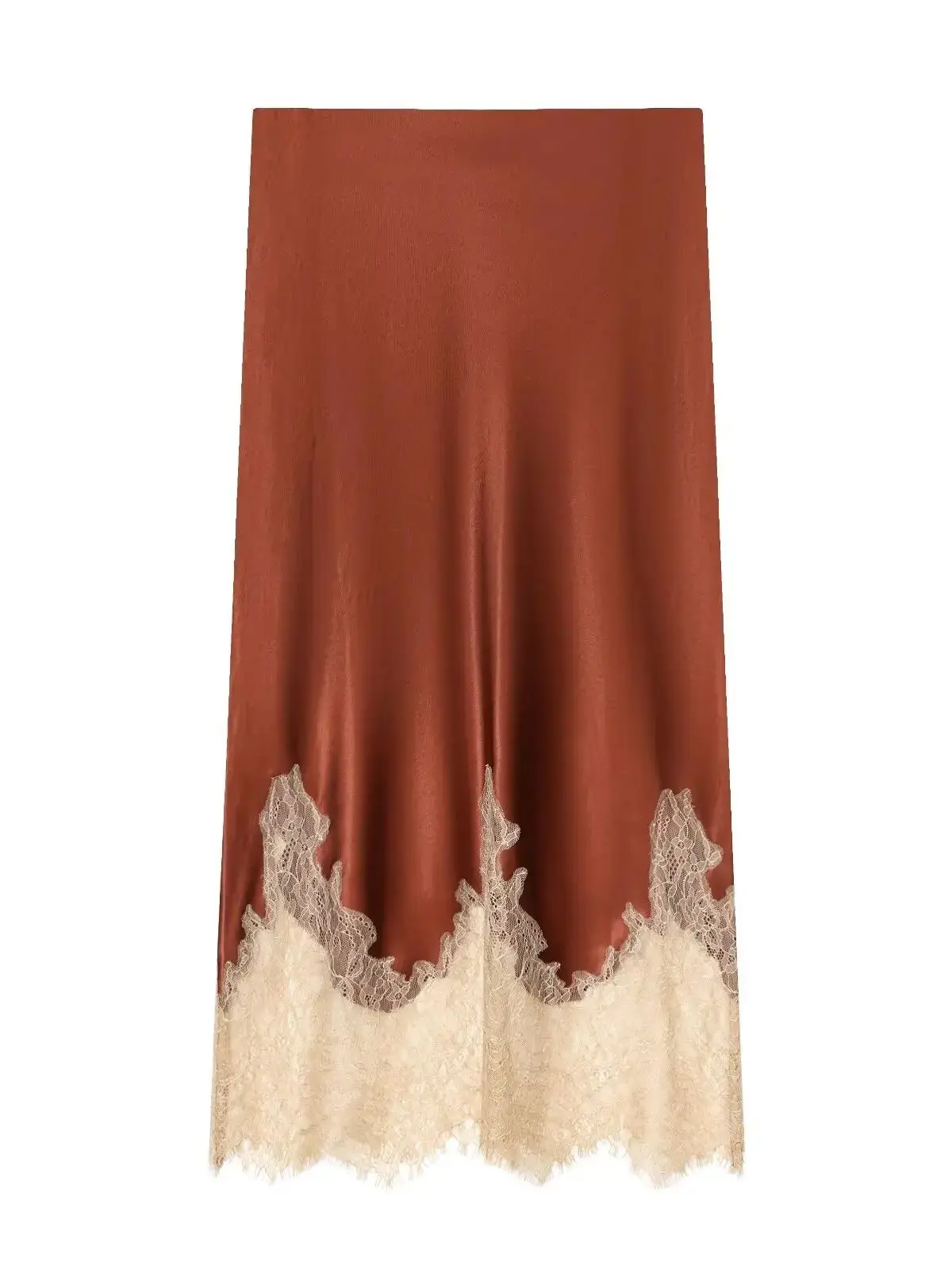 Новая элегантная атласная юбка-миди с кружевной отделкой, женская летняя тонкая длинная юбка с высокой талией и запахом бедра, модная фея, офисная женская одежда
Новая элегантная атласная юбка-миди с кружевной отделкой, женская летняя тонкая длинная юбка с высокой талией и запахом бедра, модная фея, офисная женская одежда