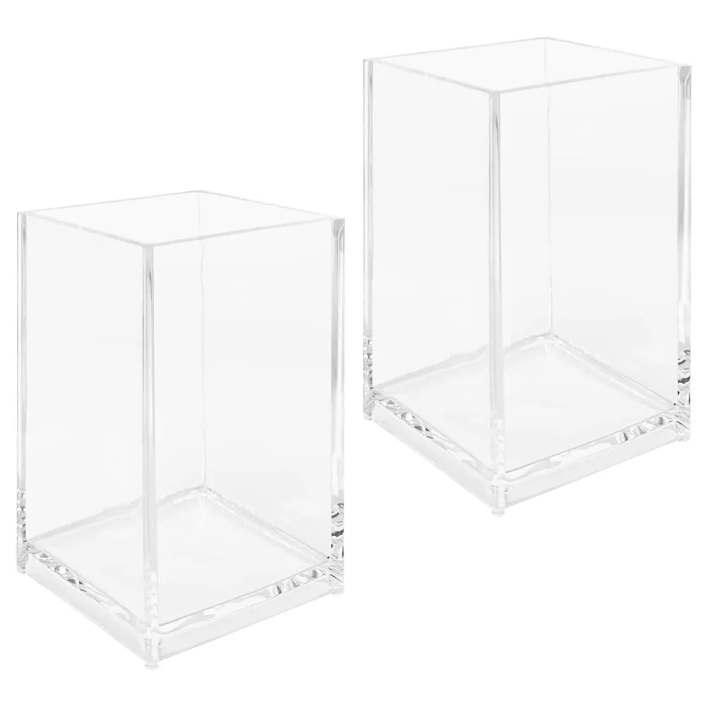 2 Pcs Desk Acrylic Pen Holder Office Containers Multi-functional Holders Makeup Organizer
2 Pcs Desk Acrylic Pen Holder Office Containers Multi-functional Holders Makeup Organizer