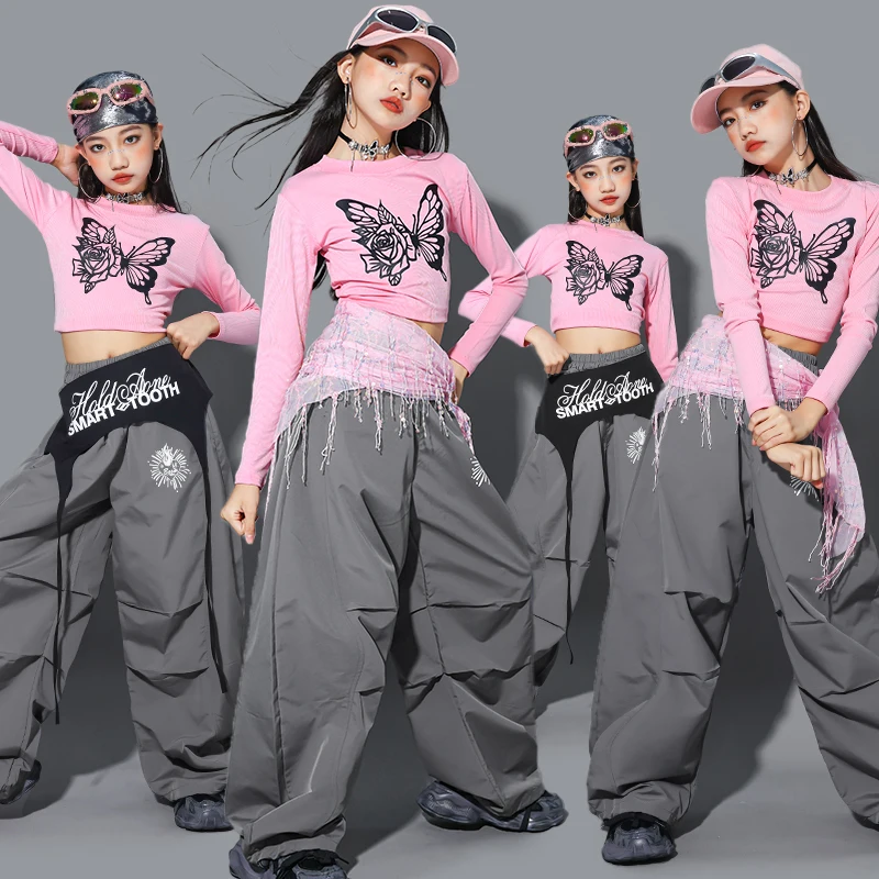 Милый укороченный топ в стиле хип-хоп для девочек, серые брюки для бега, детская уличная одежда, джазовые уличные танцы, групповые костюмы для девочек, комплекты одежды для подростков
Милый укороченный топ в стиле хип-хоп для девочек, серые брюки для бега, детская уличная одежда, джазовые уличные танцы, групповые костюмы для девочек, комплекты одежды для подростков