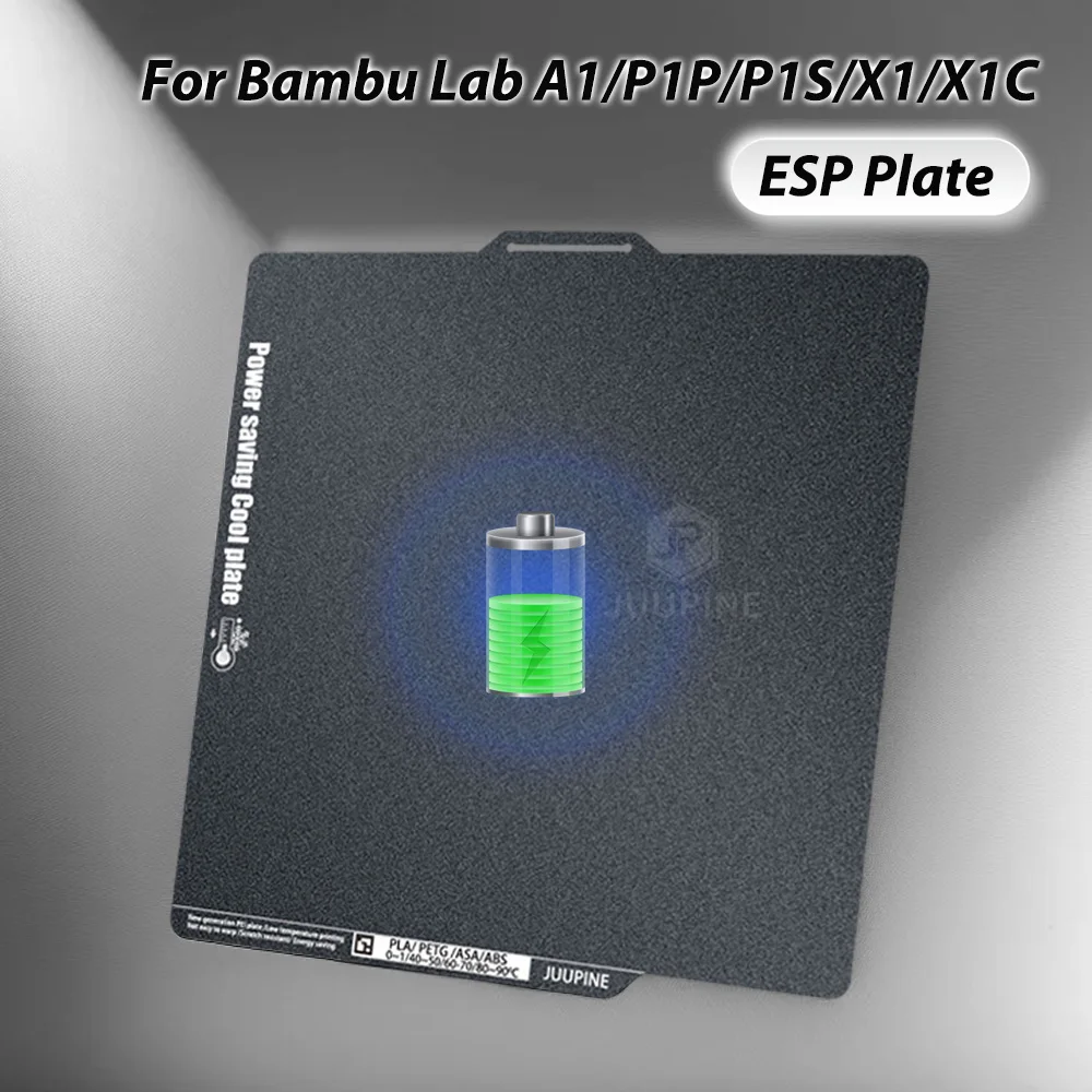 Для Bambu Lab Cool Build Plate Энергосберегающая пластина ESP Текстурированная 257x257 Сильная адгезия для Bambu Lab A1 X1 X1C P1S
Для Bambu Lab Cool Build Plate Энергосберегающая пластина ESP Текстурированная 257x257 Сильная адгезия для Bambu Lab A1 X1 X1C P1S
